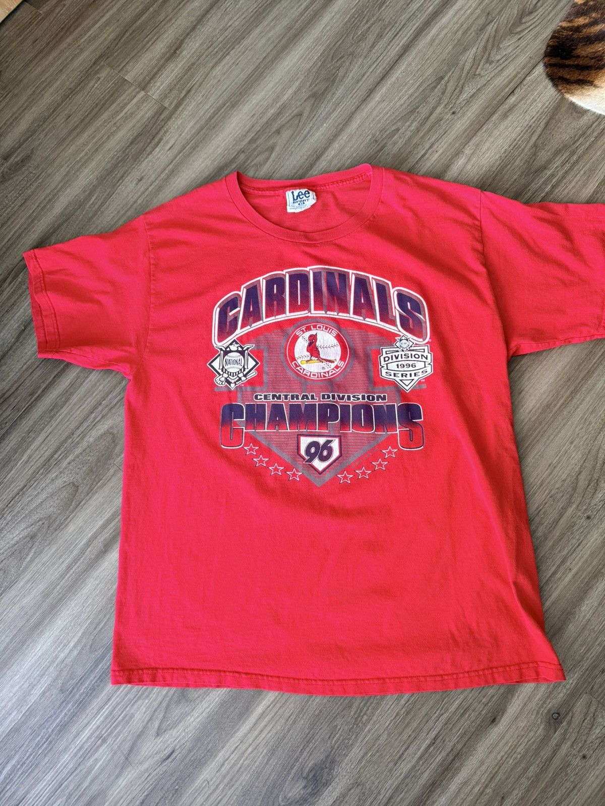 Lee Vintage St. Louis Cardinals 1996 Lee Sports Division Champ Size US XL / EU 56 / 4 - 1 Thumbnail