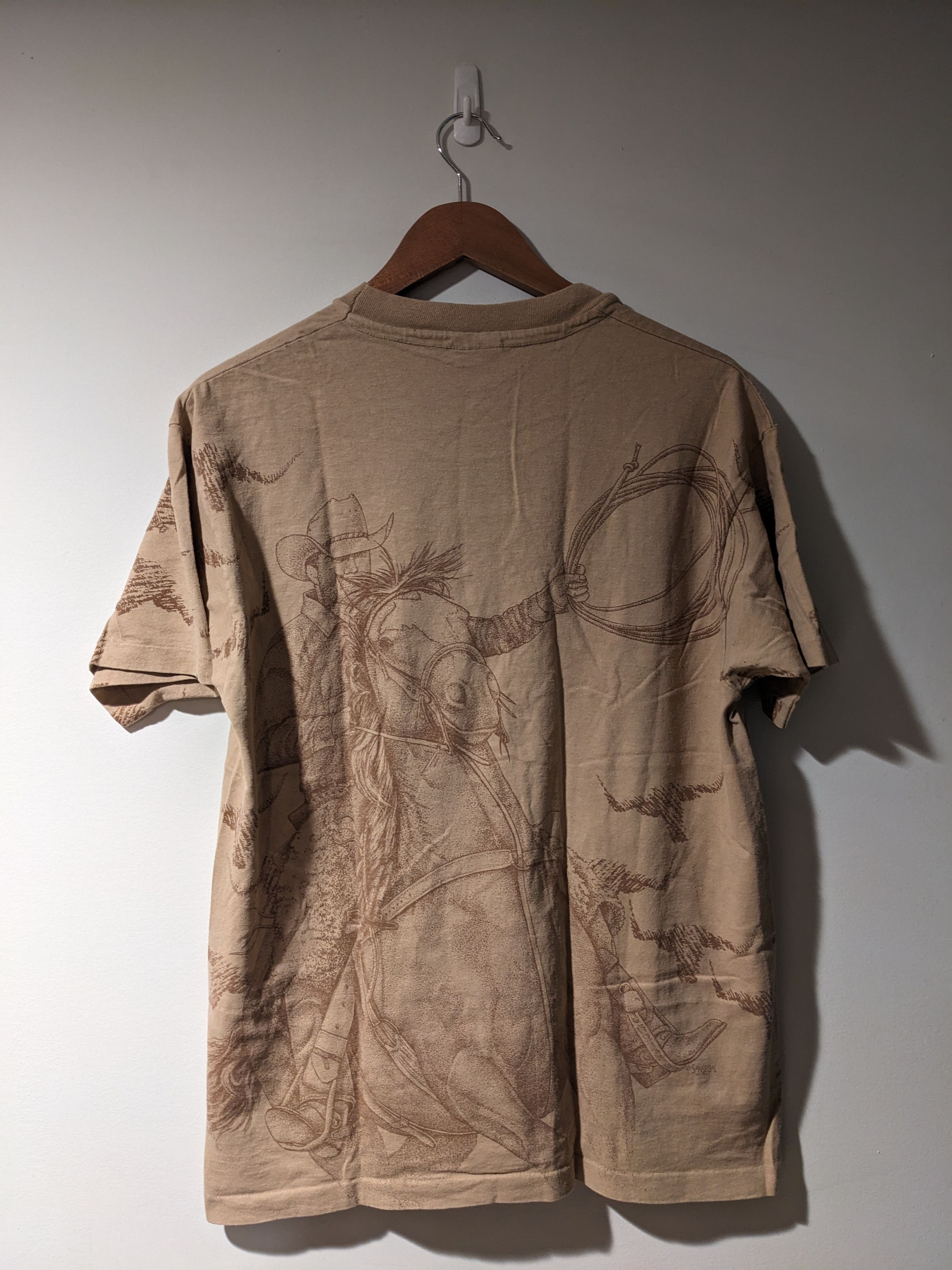 Vintage Vintage 90s Cowboy Horse Arizona Wildlife Nature AOP T-Shirt Size US L / EU 52-54 / 3 - 6 Thumbnail