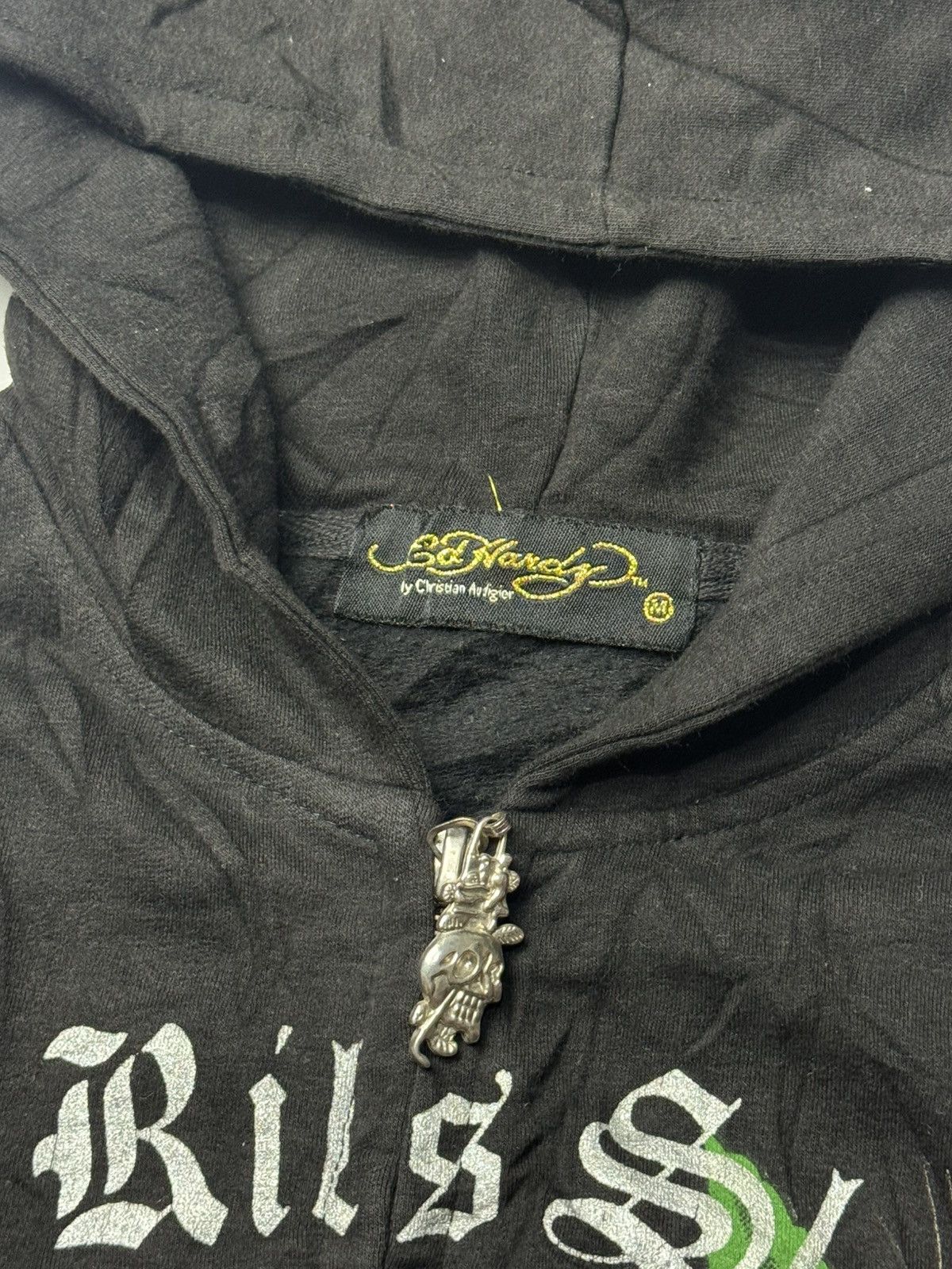 Japanese Brand Gothic Punk Styled Ed Hardy Zipper Hoodie Skulls Size US S / EU 44-46 / 1 - 5 Thumbnail