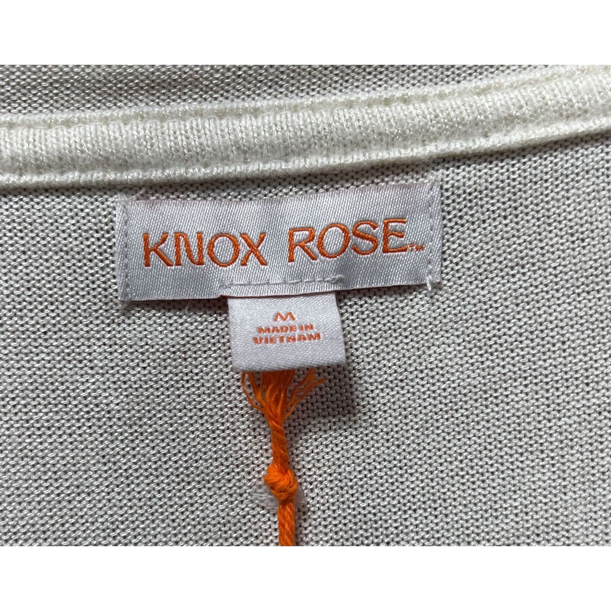 Other Knox Rose - Women's Blouse Knit Pullover Long Sleeve V-Neck Size M / US 6-8 / IT 42-44 - 8 Thumbnail