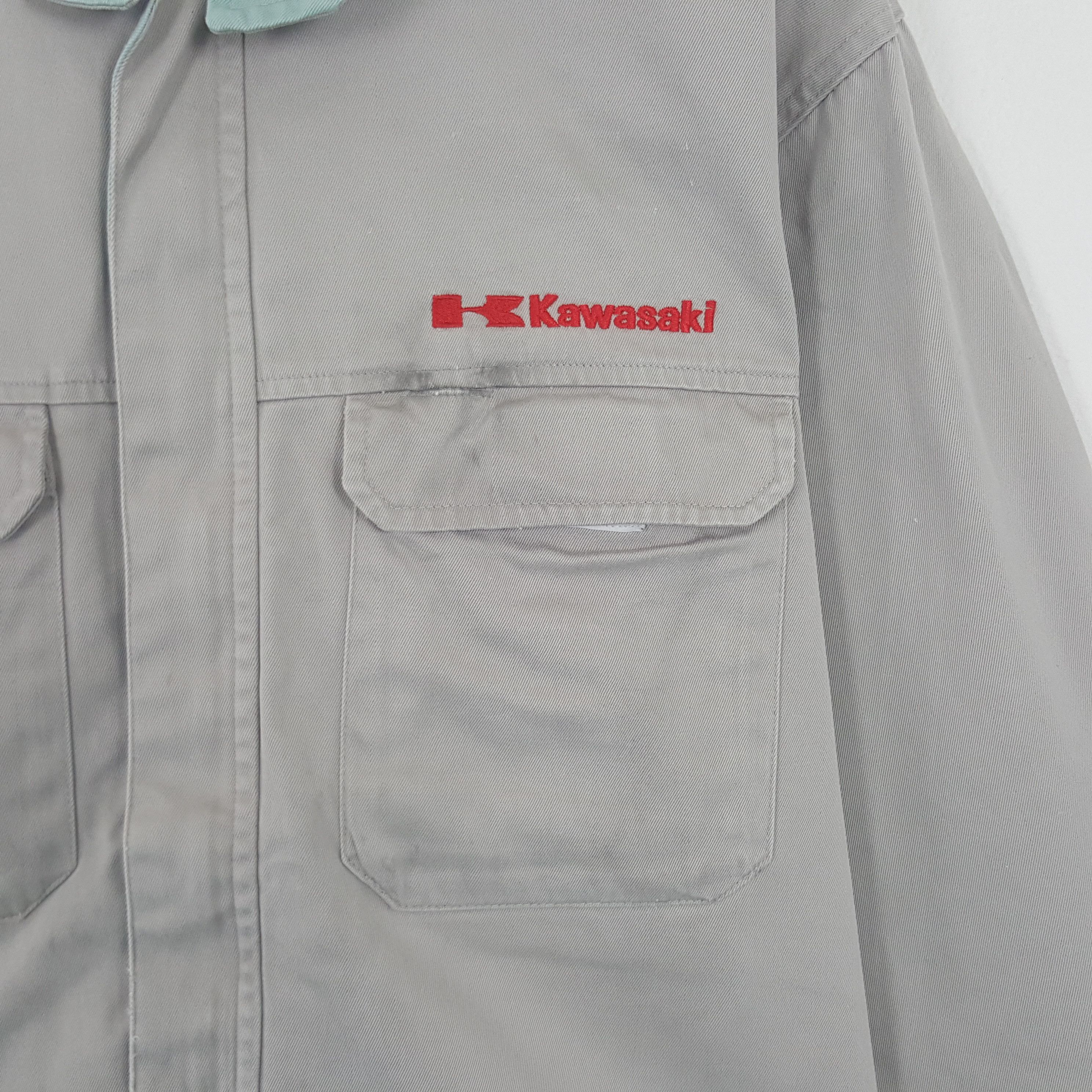 Japanese Brand × Vintage Vintage Kawasaki Worker Custom Logo Uniform Japan Jacket Size US L / EU 52-54 / 3 - 4 Thumbnail