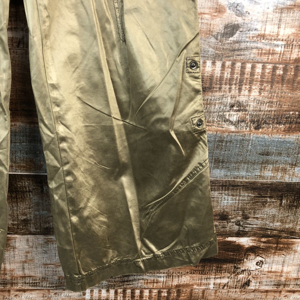 Japanese Brand Pride Brown Cargo utility Multipocket Pants #A2532 Size 27" / US 4 / IT 40 - 12 Thumbnail