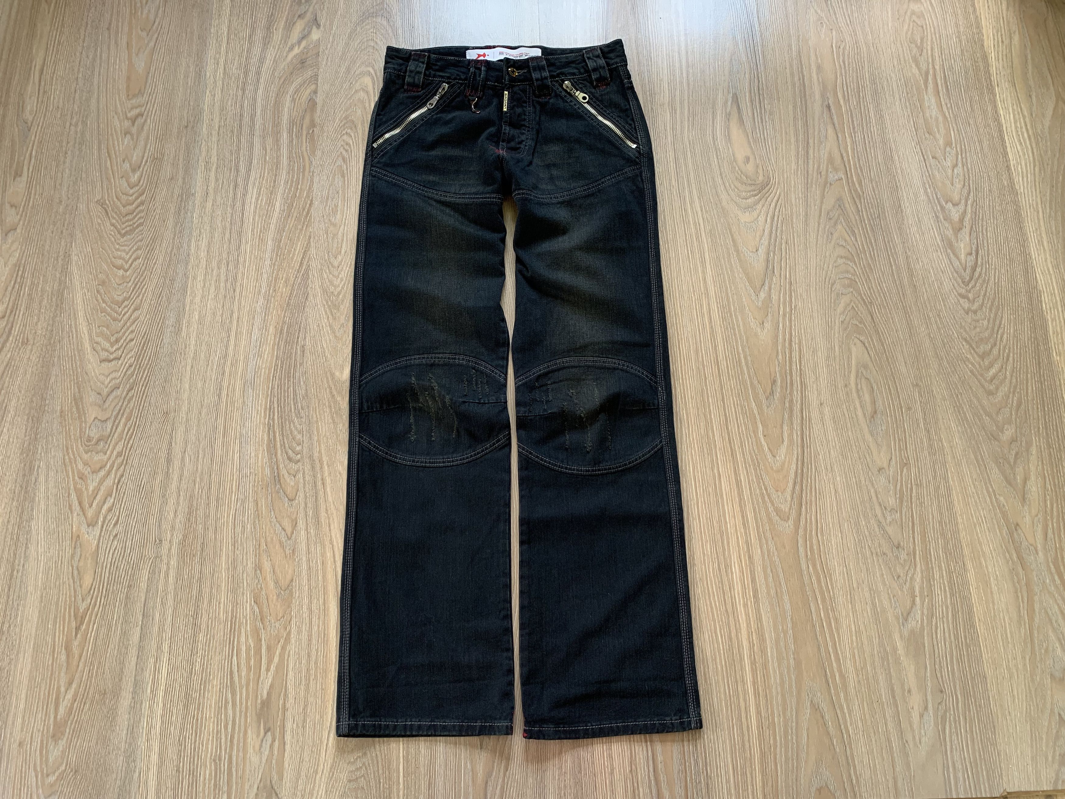 Denime Birdman Street Gear Skull Biker Motorcycle Denim Jeans Size US 30 / EU 46 - 1 Thumbnail