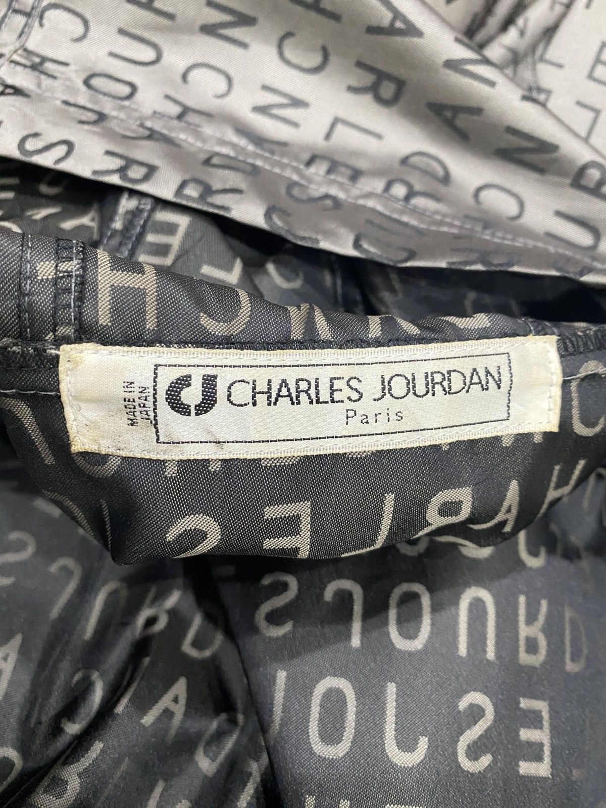 Charles Jourdan × Vintage Rare🔥CHARLES JOURDAN Monogram Parka Long Coat Hoodie Size US L / EU 52-54 / 3 - 11 Thumbnail