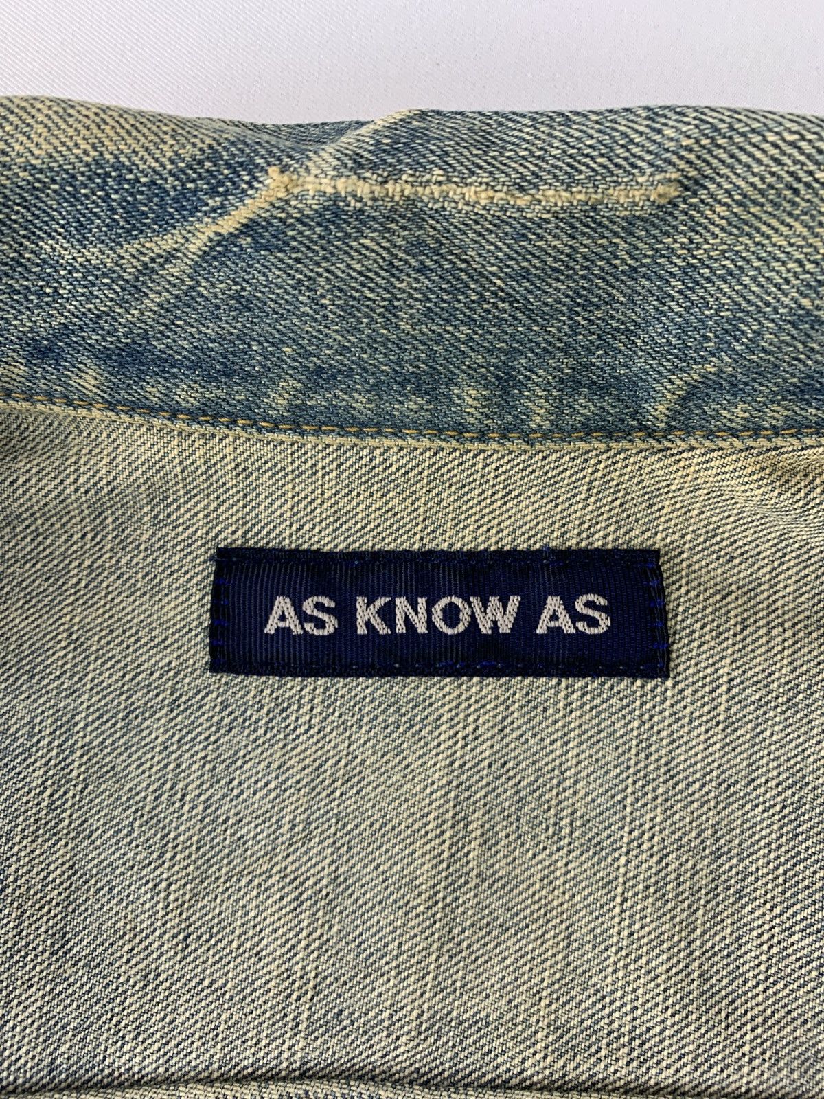 Other As Know As Indigo Distressed Denim Jacket Double Pocket Size XS / US 0-2 / IT 36-38 - 8 Thumbnail