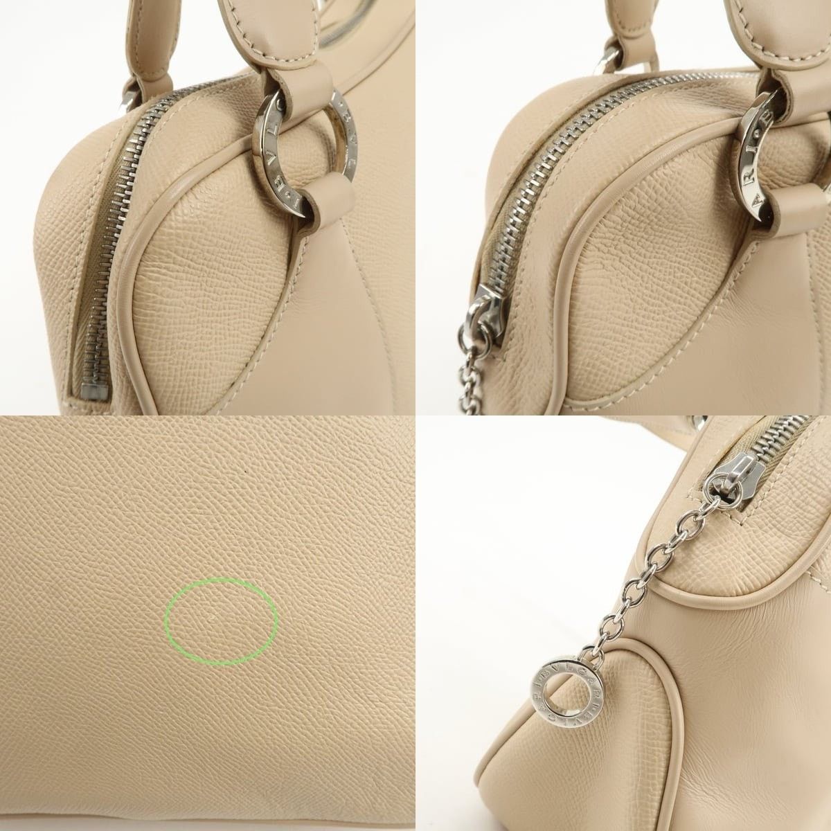 Bvlgari Bvlgari Logo Leather Shoulder Bag Beige Size ONE SIZE - 6 Thumbnail