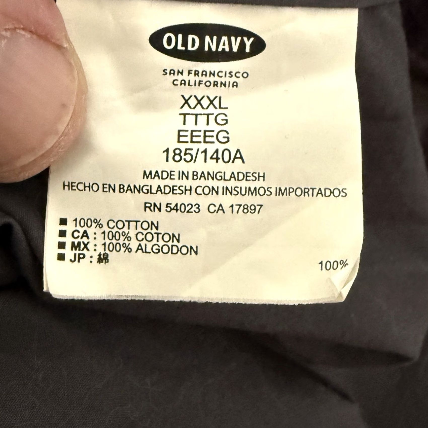 Old Navy Old Navy Button-Up Shirt Mens 3XL Slim Fit 100% Cotton Gray Long Sleeve Button Front Casual Travel Big & Tall Mens Size US XXL / EU 58 / 5 - 4 Thumbnail