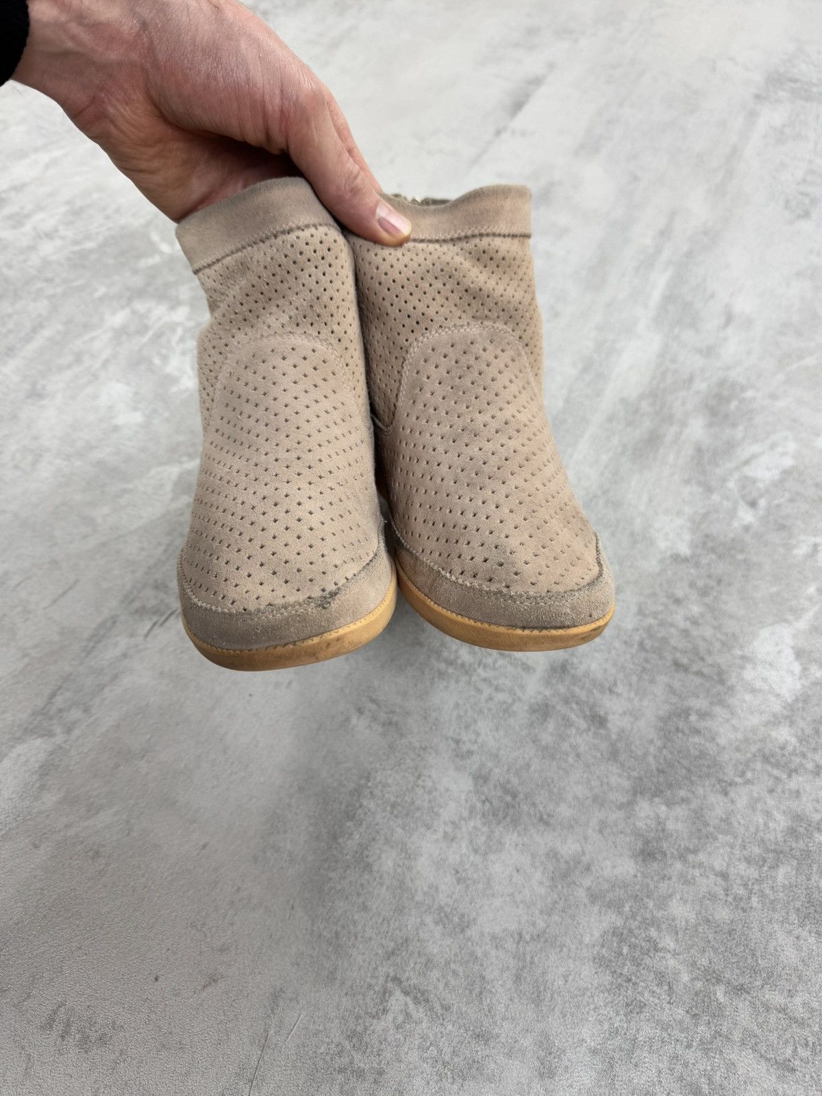 Other Shoes The Bear EMMY S Womens Suede wedge sneakers Perforated Size US 8 / IT 38 - 5 Thumbnail