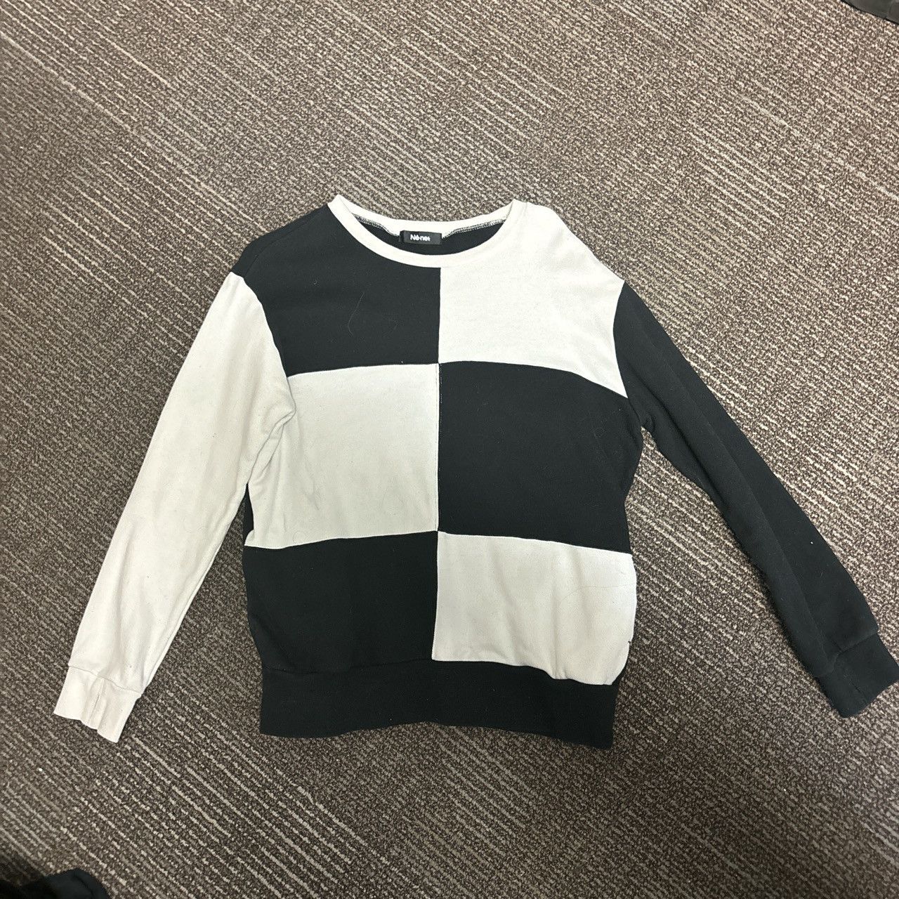 Ne-Net ISSEY MIYAKE Checkered Crewneck