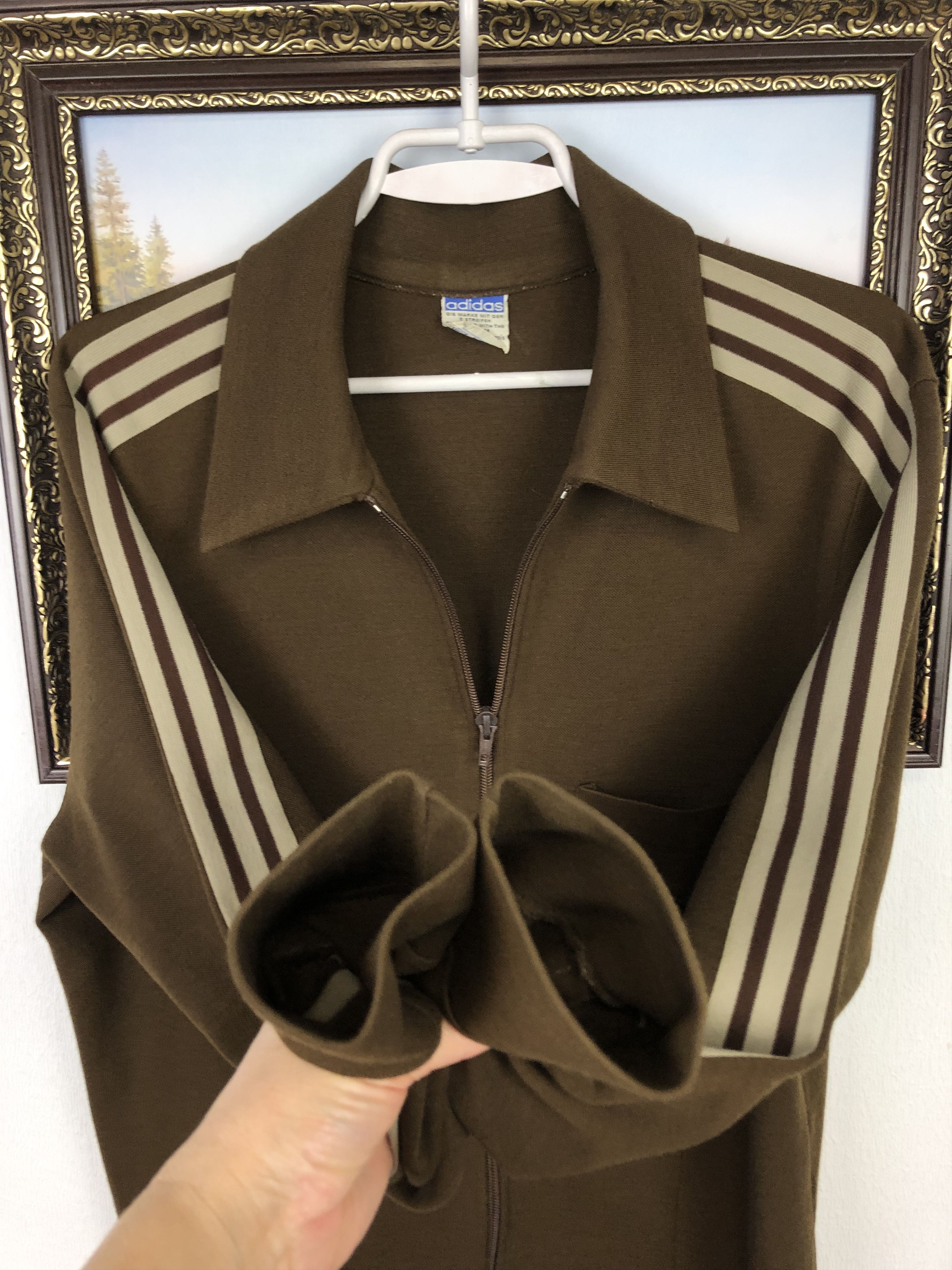 Adidas Vintage 80's Adidas Schwahn West Germany Jacket Brown Track Size US M / EU 48-50 / 2 - 6 Thumbnail