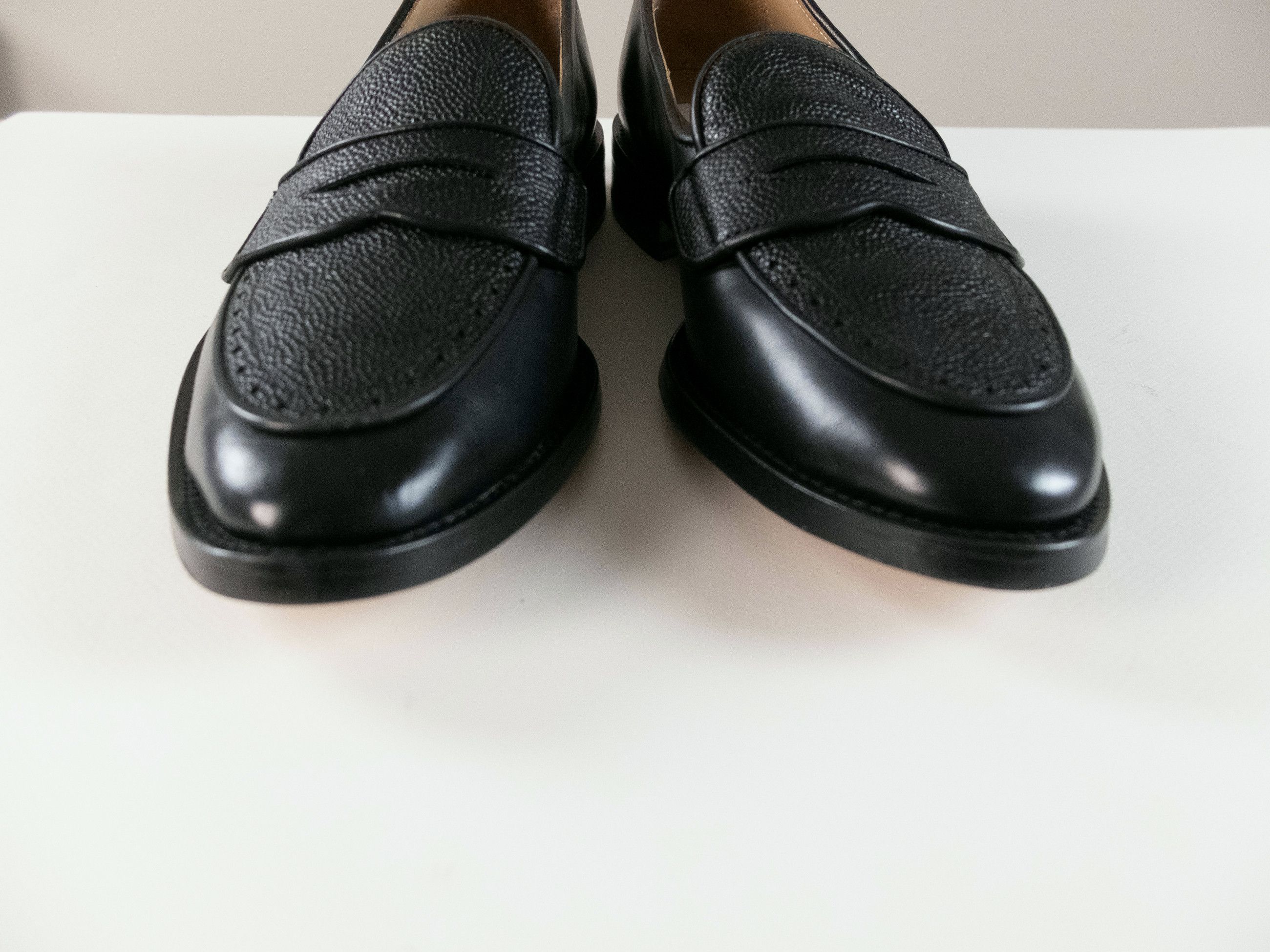 Thom Browne THOM BROWNE black leather PWB tag penny loafers 8 41 Size US 8 / EU 41 - 3 Thumbnail