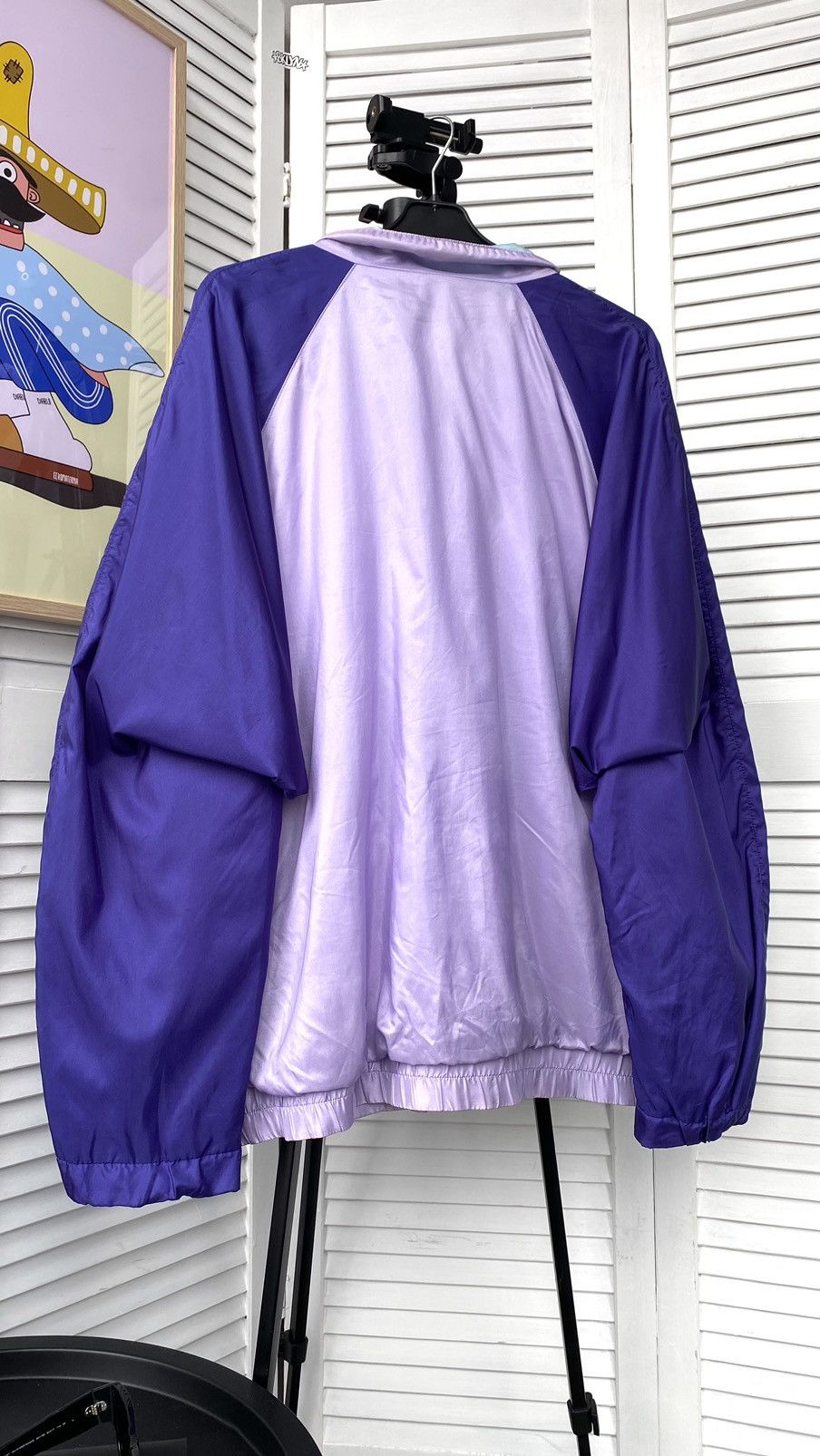 Puma × Vintage Vintage Puma Track Retro Jacket 90s 80s Light Purple Size US XL / EU 56 / 4 - 5 Thumbnail