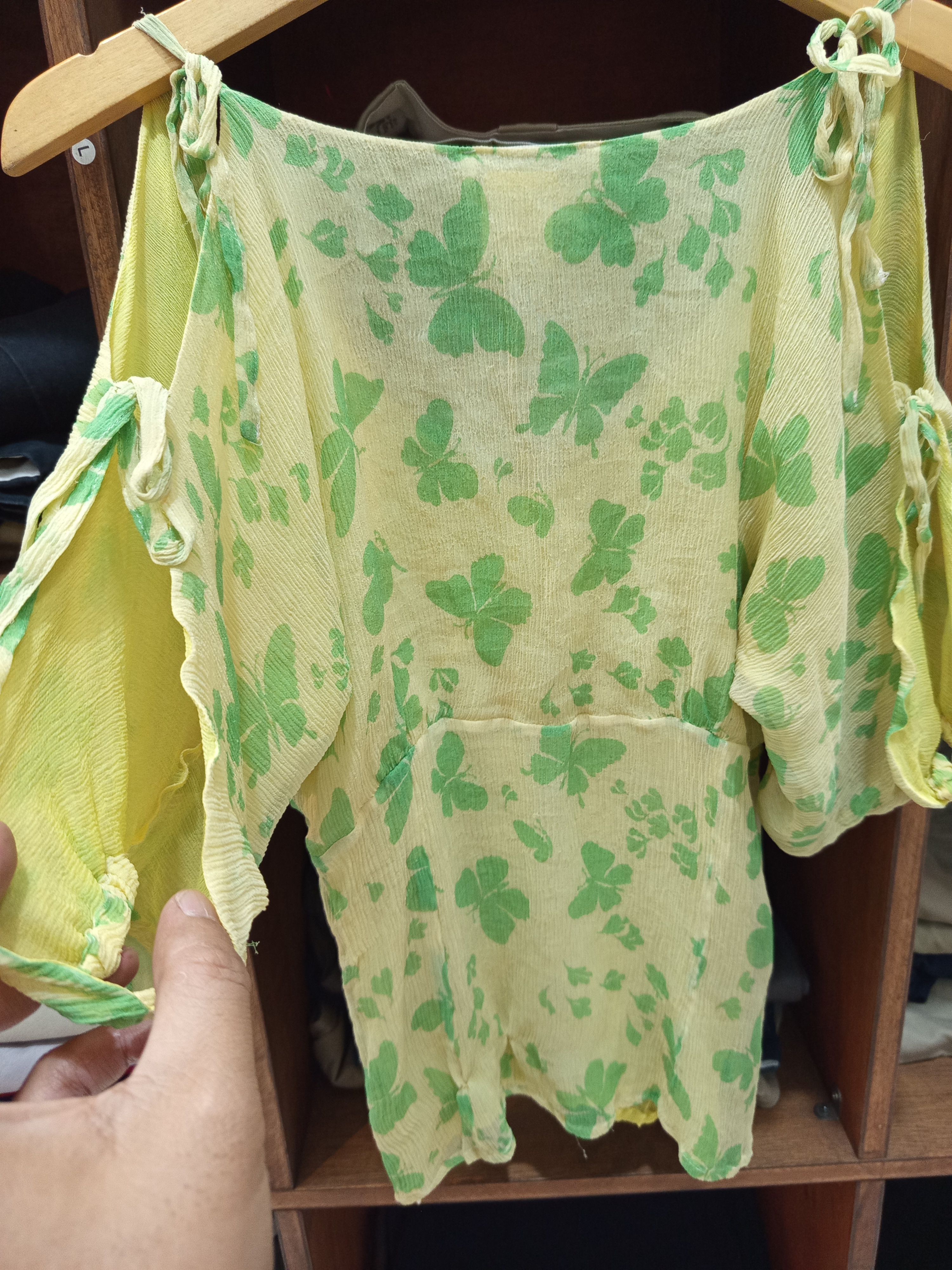 Paul & Joe Paul & Joe Butterfly Print Silk Blouse Made in France Size M / US 6-8 / IT 42-44 - 6 Thumbnail