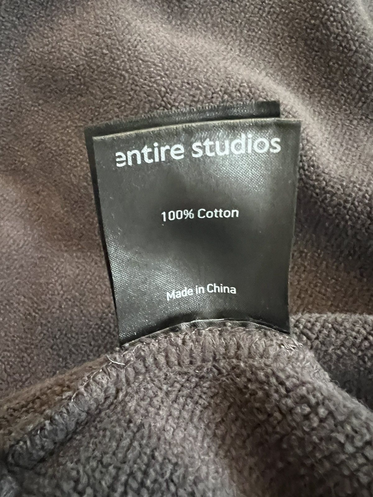 Entire Studios Entire Studios Washed Black Full Zip Hoodie