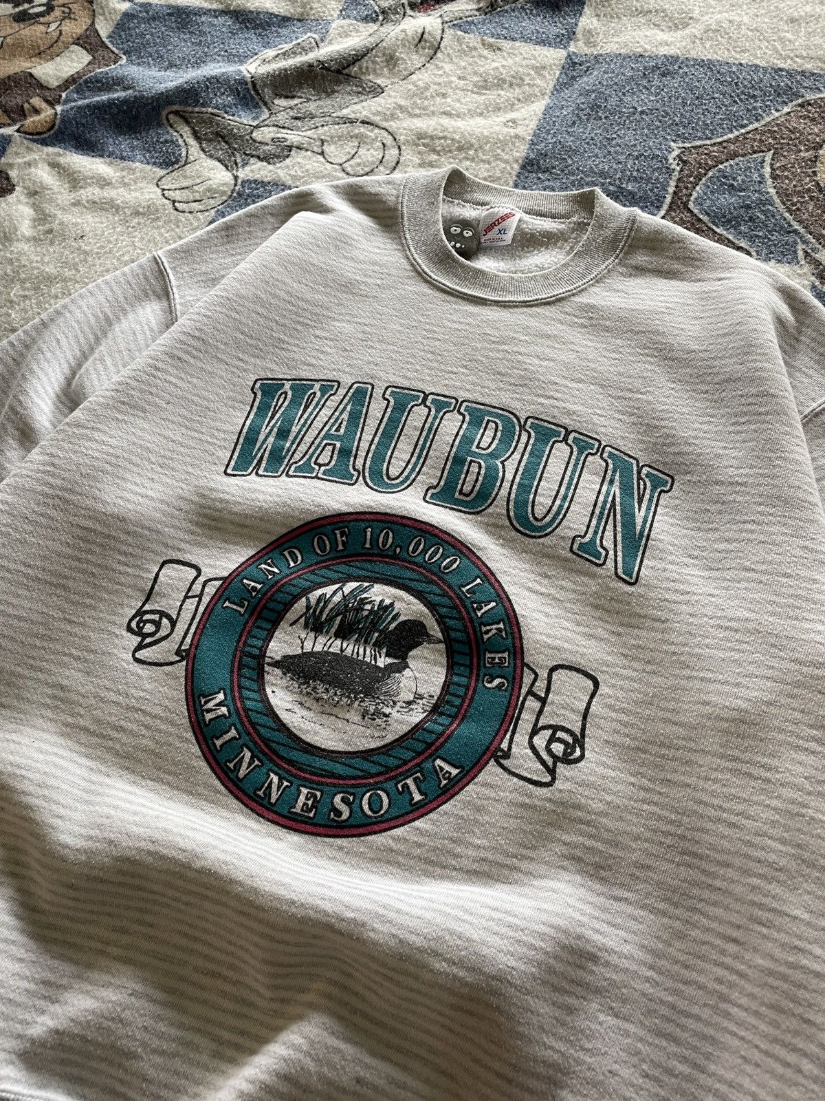 Vintage Vintage Waubun Minnesota crewneck sweatshirt Size US XL / EU 56 / 4 - 2 Thumbnail