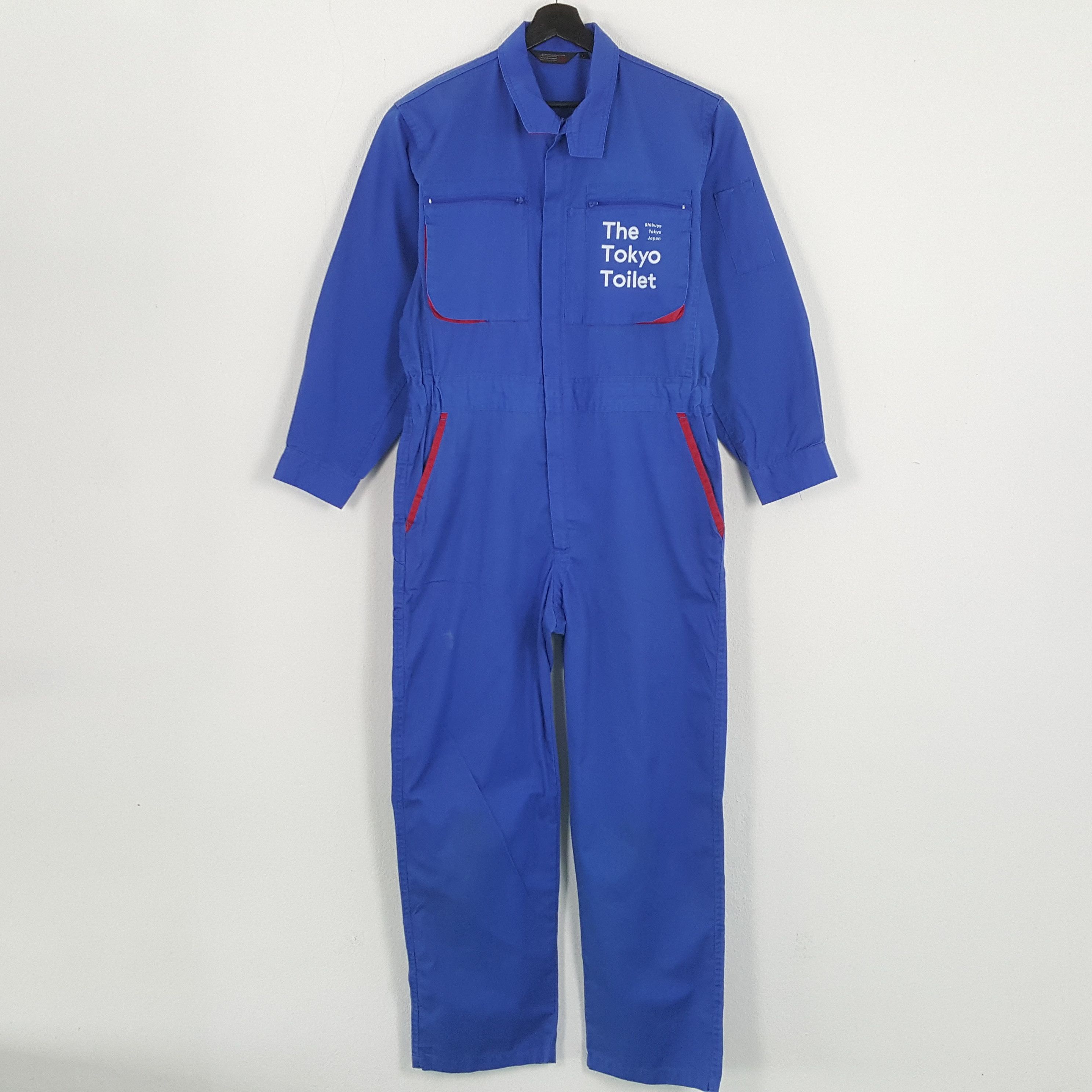 Japanese Brand × Vintage THE TOKYO TOILET Japanese Workwear Custom Coverall Jacket Size US L / EU 52-54 / 3 - 4 Thumbnail