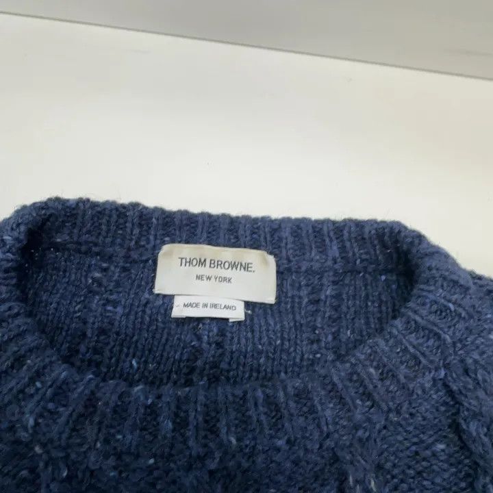 Thom Browne Thom Browne Classic Striped Crew Neck Sweater -2507 Size US L / EU 52-54 / 3 - 3 Thumbnail