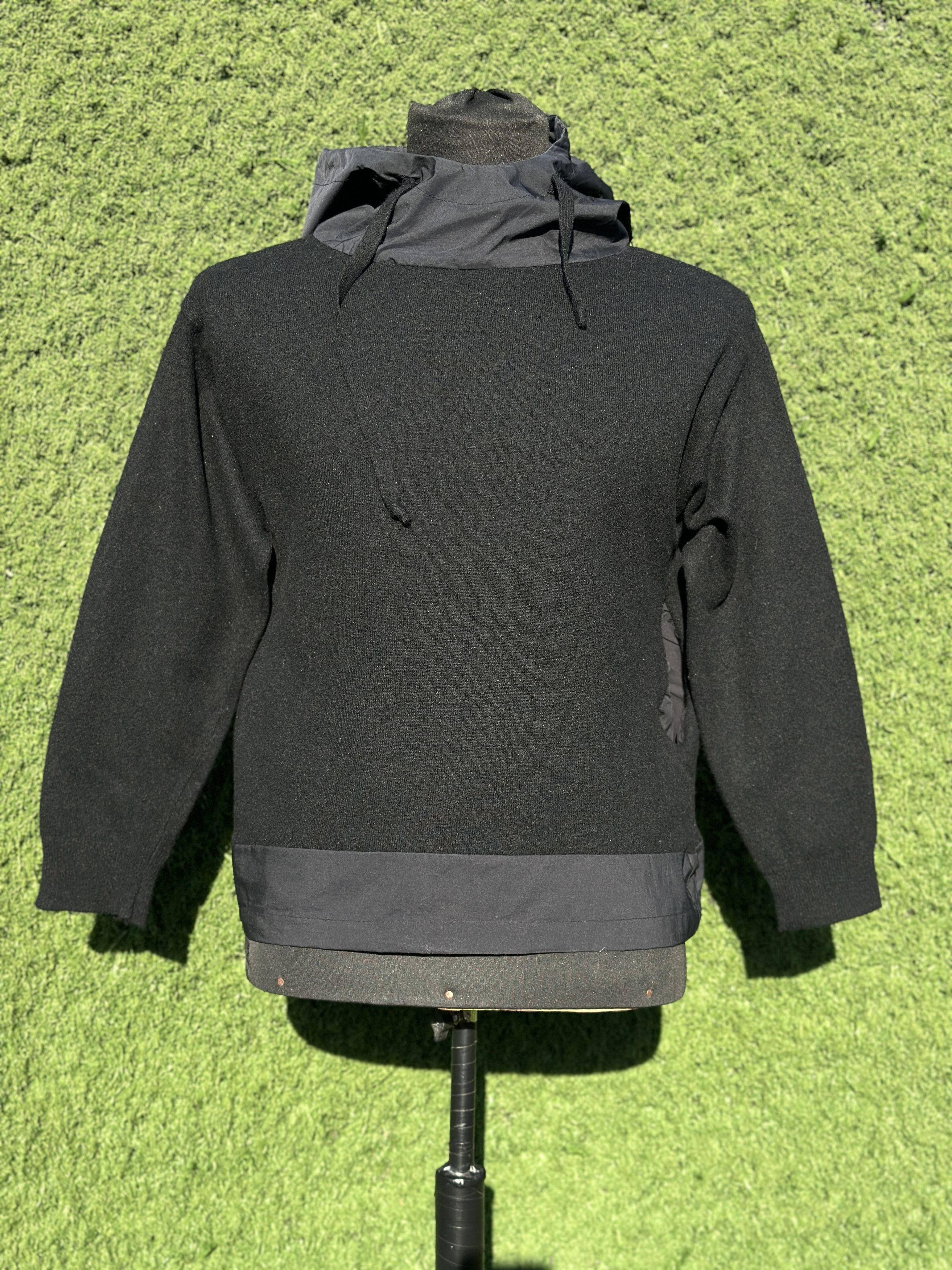 Prada Prada Milano Wool Hybrid Hooded Pullover Sweater Sz IT48 M Size US M / EU 48-50 / 2 - 1 Thumbnail