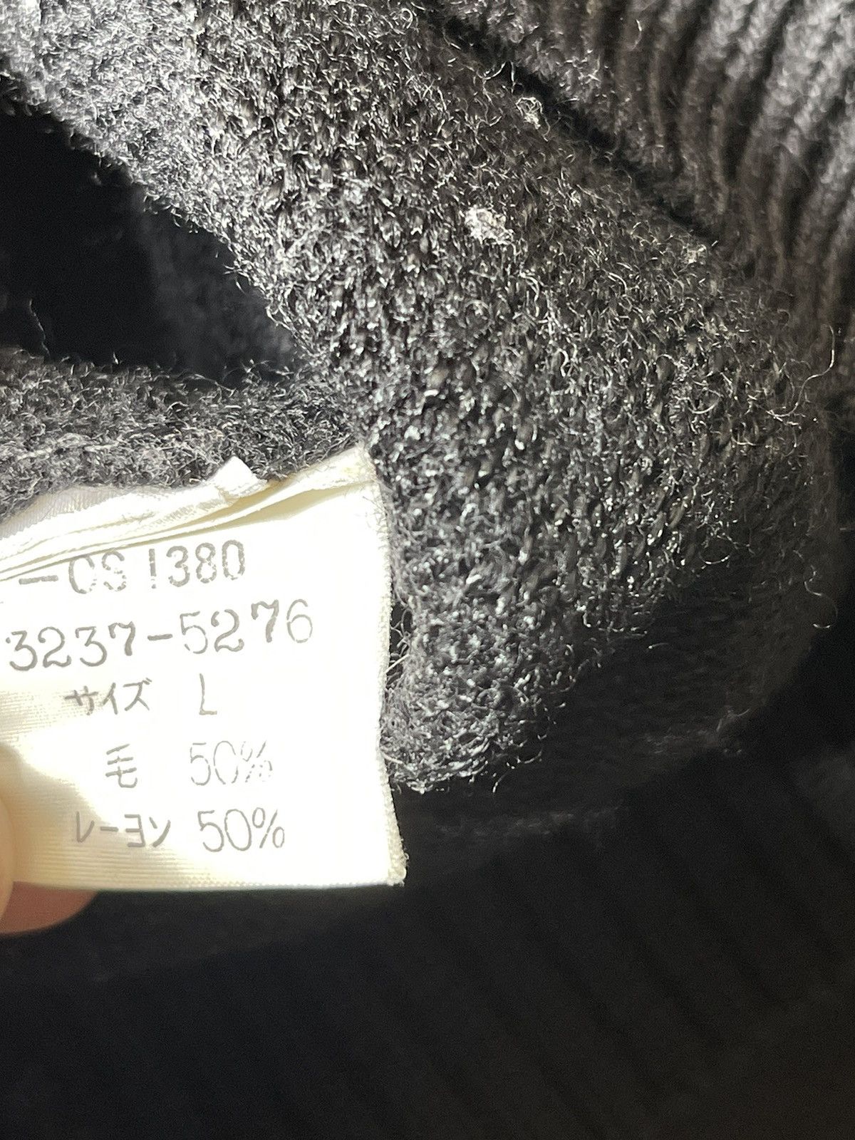 Issey Miyake 1980s Issey Miyake Design Studio Wool Rayon V Jumper Size US L / EU 52-54 / 3 - 4 Thumbnail