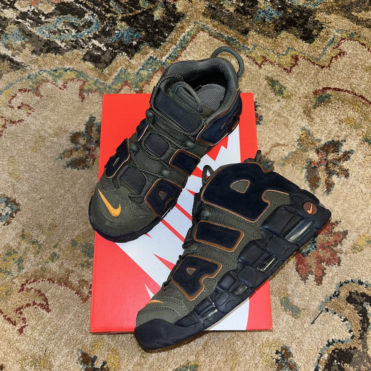 image of Nike Air More Uptempo ‘96 Shoes in Khaki, Men's (Size 7)