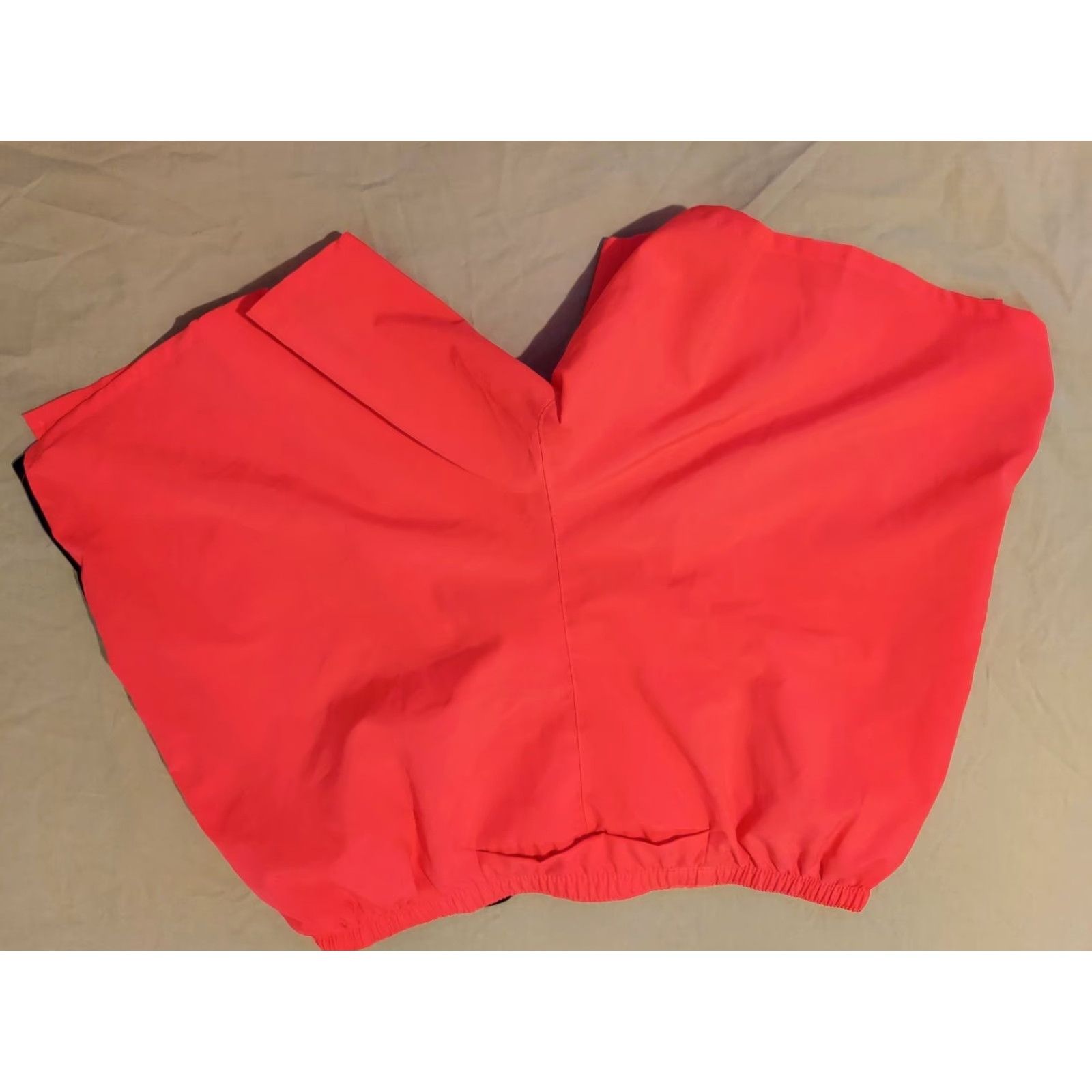 Nike Nike Shorts 2XL Orange Athletic Gym Workout Mens Shorts Regular Fit Elastic Waist Drawstring Pockets Sport Activewear Summer Spring Size US 39 - 2 Thumbnail