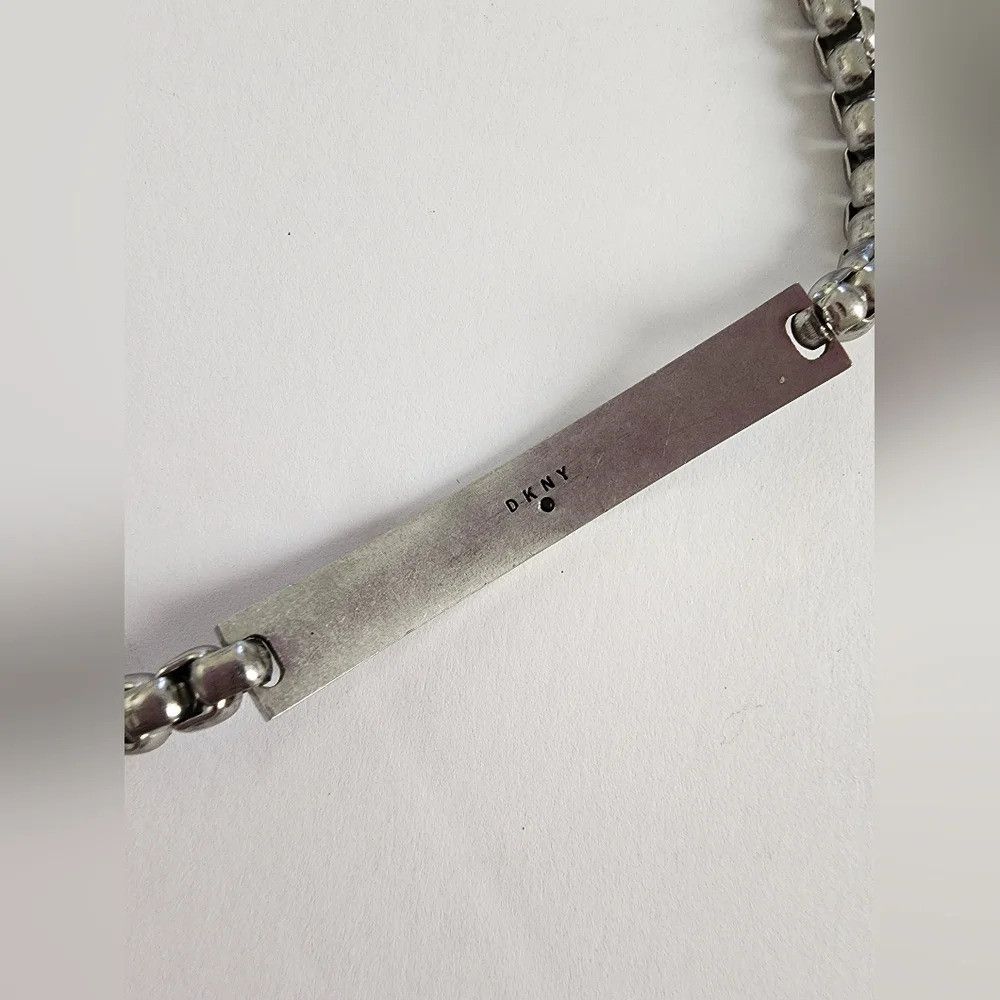 DKNY × Jewelry DKNY, Bar Tag Chain Bracelet Silver Tone Size ONE SIZE - 8 Thumbnail