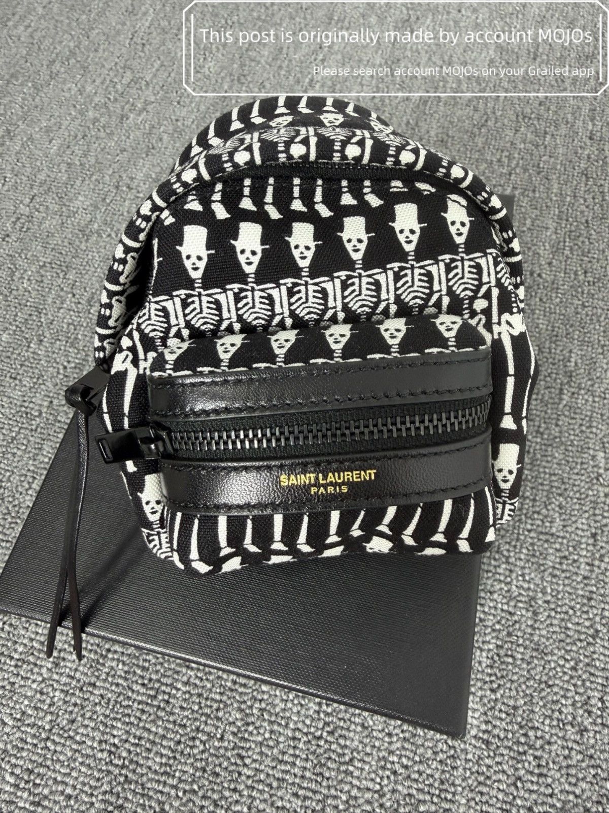 Saint Laurent Paris Saint Laurent Paris Skeleton Key Chain Wallet Mini Backpack Size ONE SIZE - 1 Thumbnail