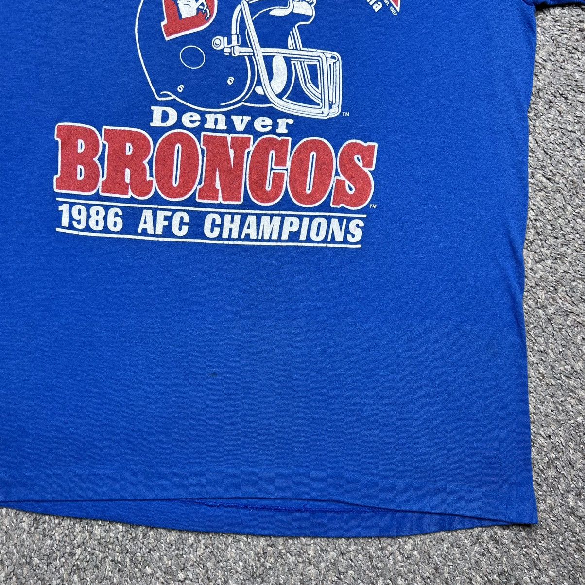 NFL Vintage 1986 NFL Denver Broncos AFC Champions Graphic TShirt Size US L / EU 52-54 / 3 - 7 Thumbnail