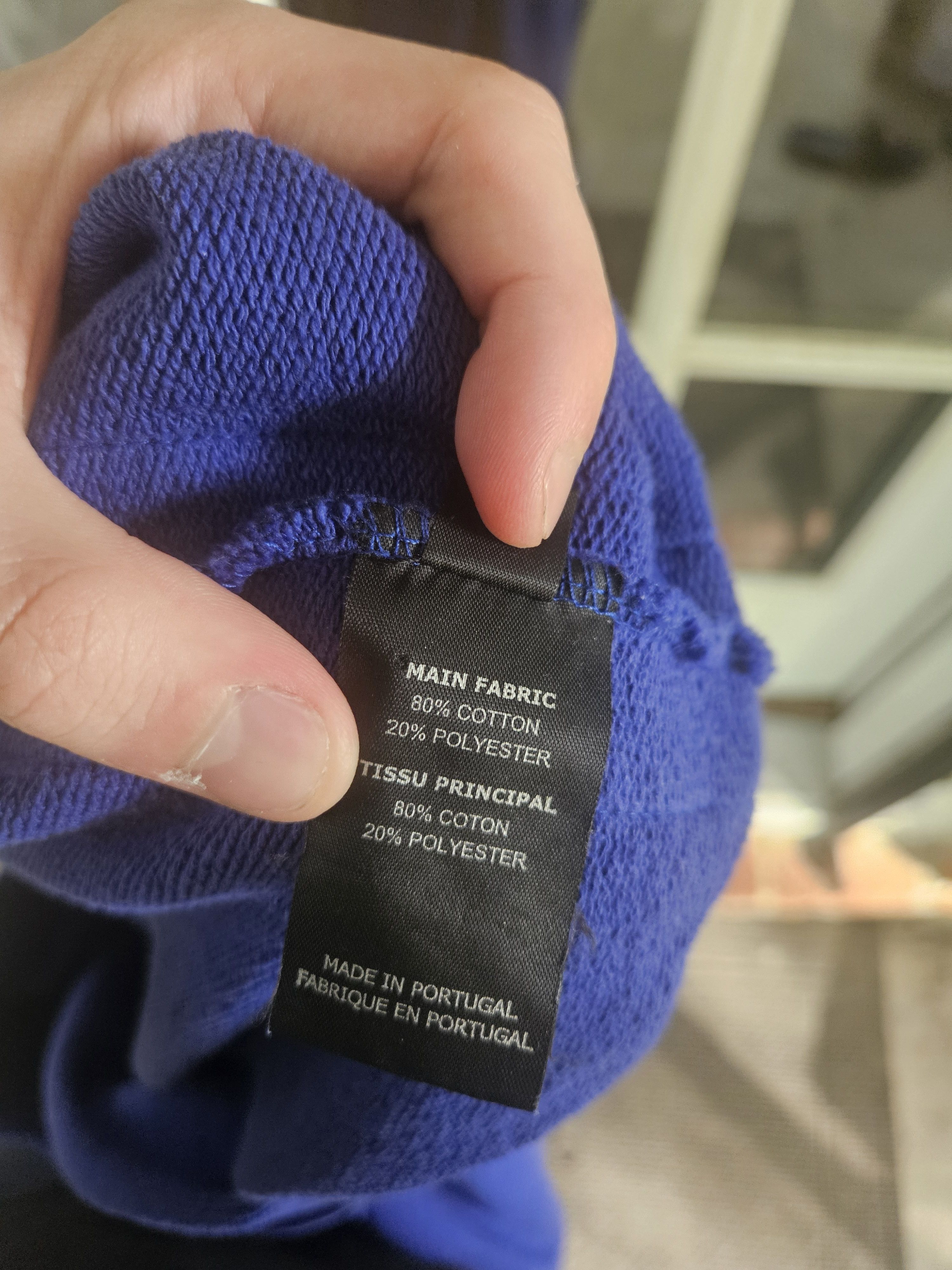 Vetements Royal Blue Logo Tape Oversized Crewneck Sweater Size US L / EU 52-54 / 3 - 11 Thumbnail