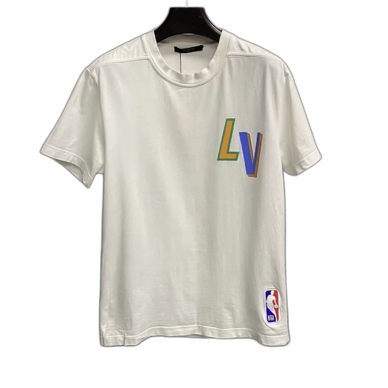 Louis Vuitton Louis Vuitton White NBA Logo Short Sleeve Shirt Size US M / EU 48-50 / 2 - 1 Thumbnail