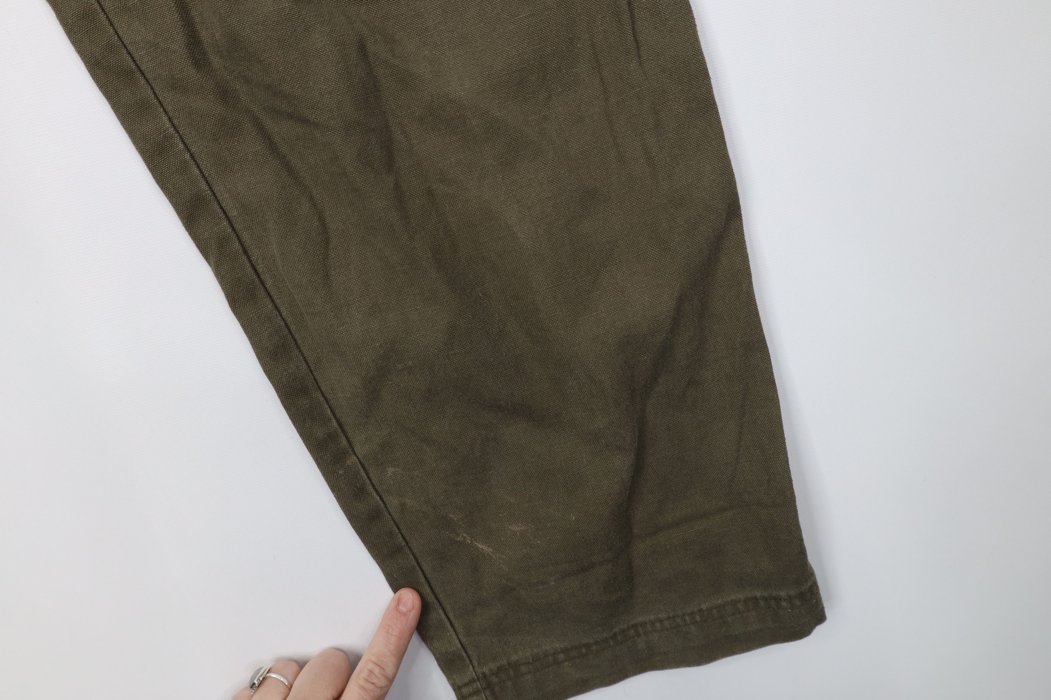 Vintage Vintage 90s Streetwear Relaxed Fit Baggy Cargo Pants Green Size US 34 / EU 50 - 16 Thumbnail