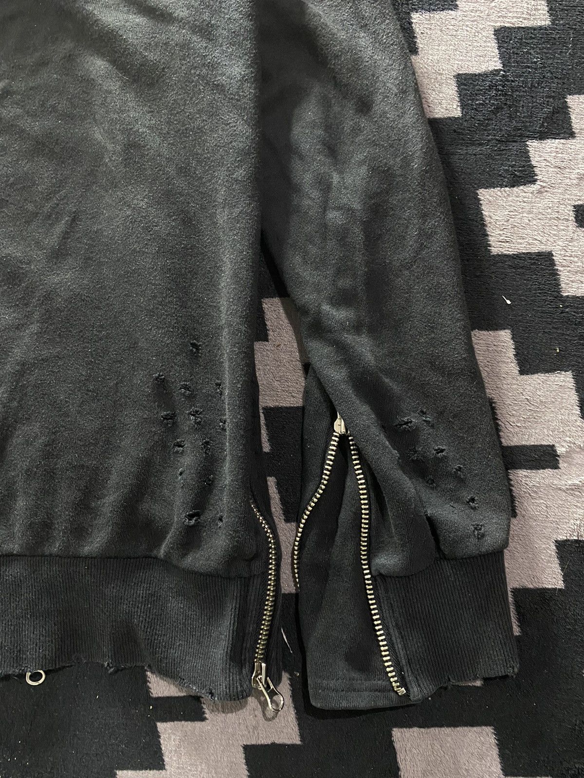 If Six Was Nine × Japanese Brand × Le Grande Bleu (L.G.B.) Vintage distressed multi zip hoodie Size US XL / EU 56 / 4 - 7 Thumbnail