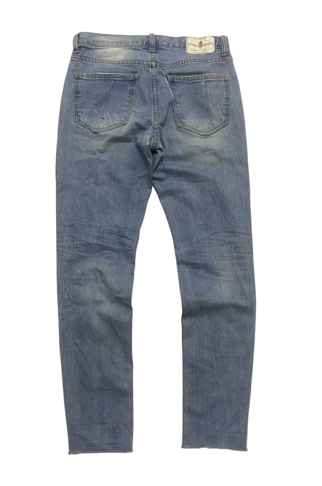 GOSTAR DE FUGA Gostar De Fuga Distressed Blue Denim Size US 29 - 3 Thumbnail