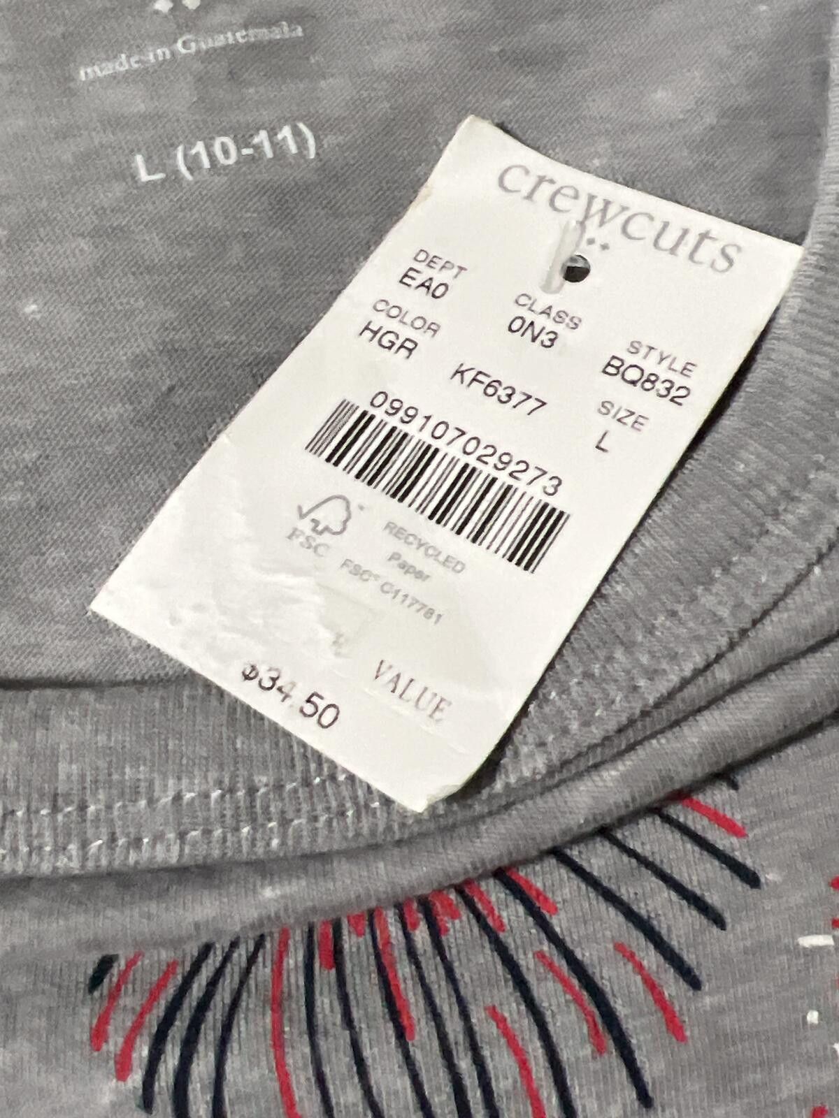 Other crewcuts Gray T-Shirt with Red Truck Fireworks Graphic 10/12 Size US XXS / EU 40 - 5 Thumbnail