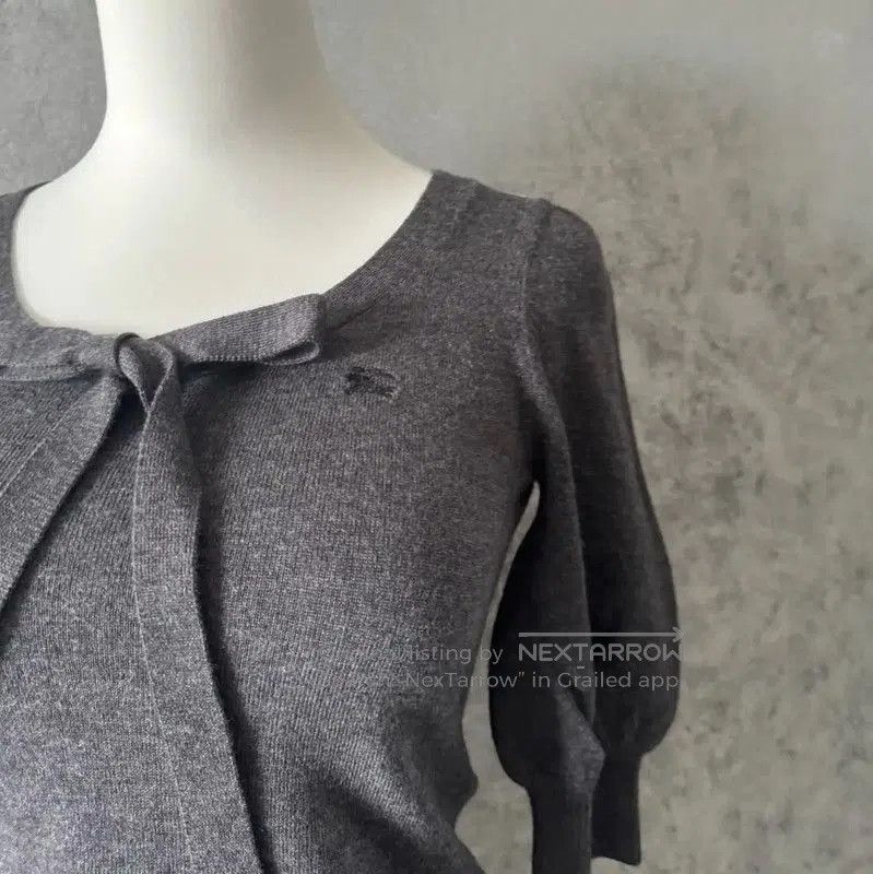 Burberry Burberry Gray Wool Short Sleeve Top. Size M / US 6-8 / IT 42-44 - 3 Thumbnail