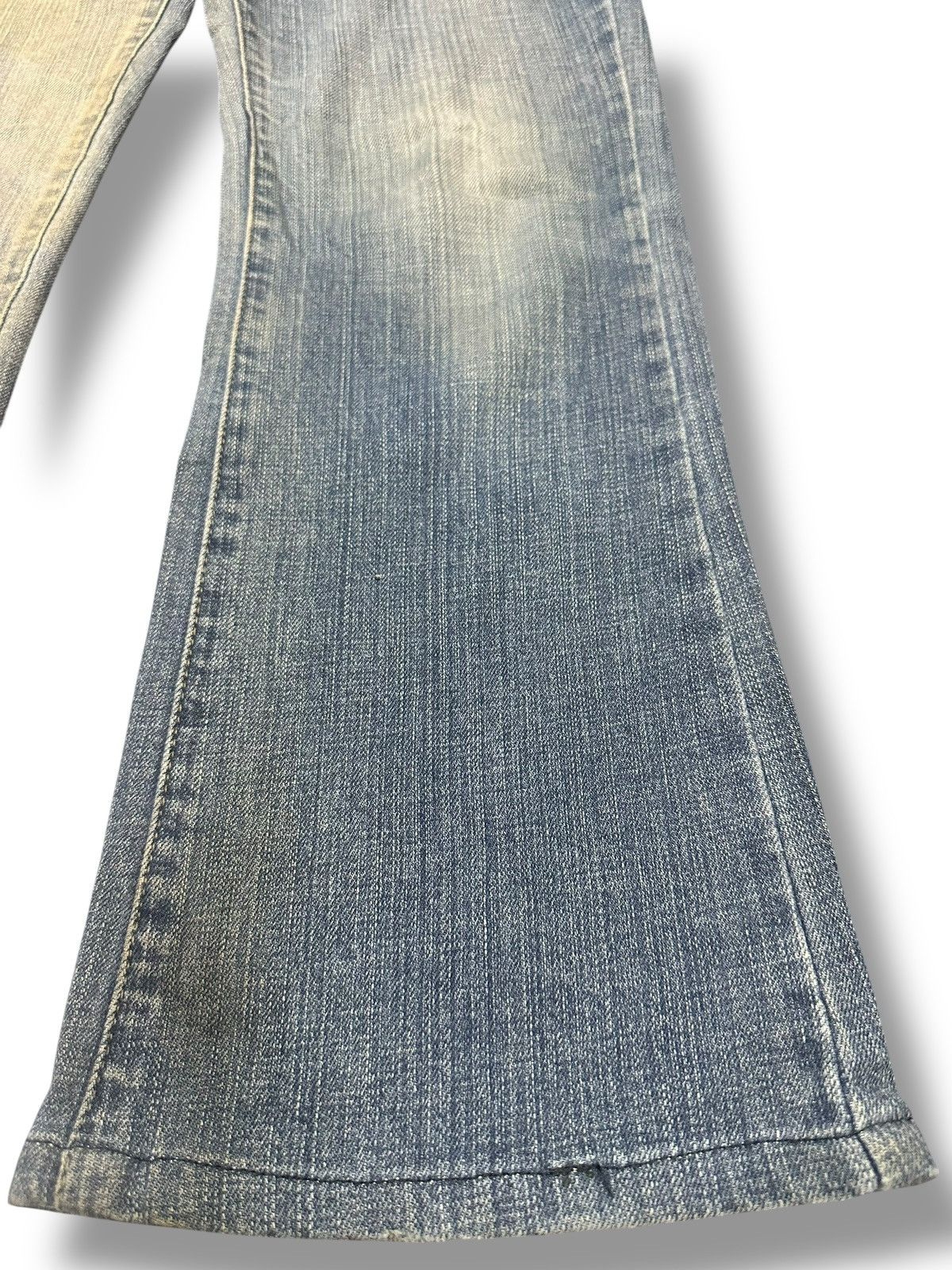 Japanese Brand Vintage Theoria Jeans With Flare Wideleg Style Faded Wash Size US 30 / EU 46 - 11 Thumbnail