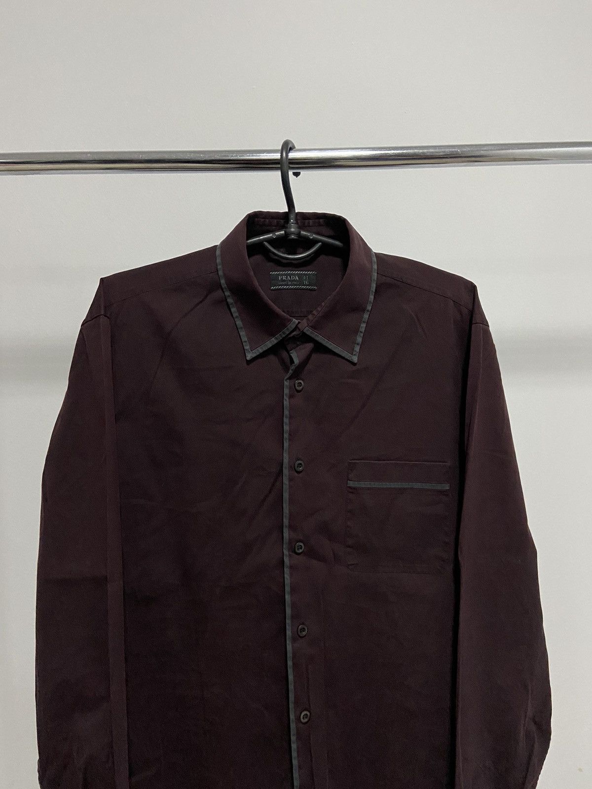 Prada × Vintage Prada Vintage Buttons White Classic luxury shirts Size US L / EU 52-54 / 3 - 2 Thumbnail