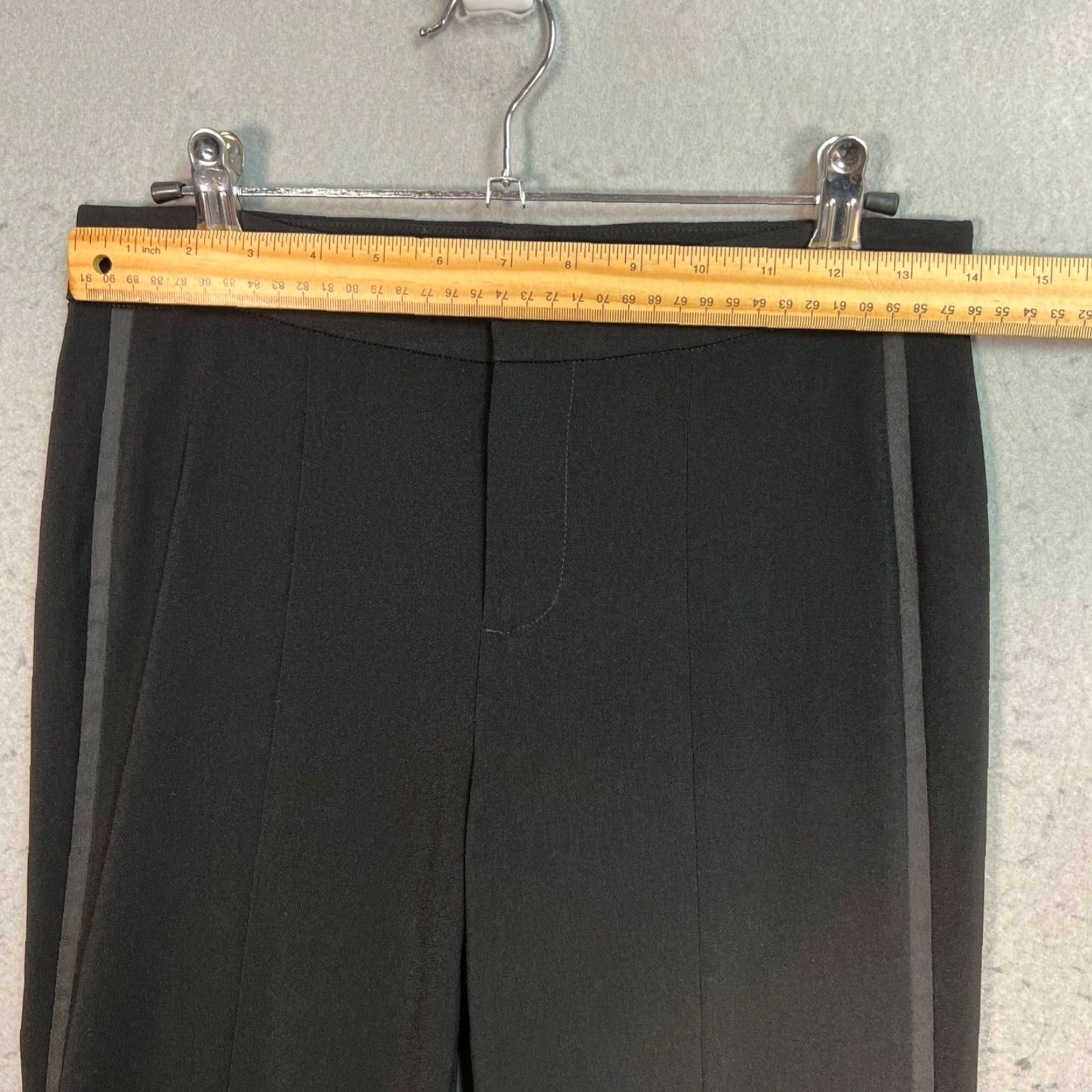 Alice + Olivia Alice + Olivia Pants Size 0 Black Stretch Trousers Straight Leg Size 25" / US 0 / IT 36 - 5 Thumbnail