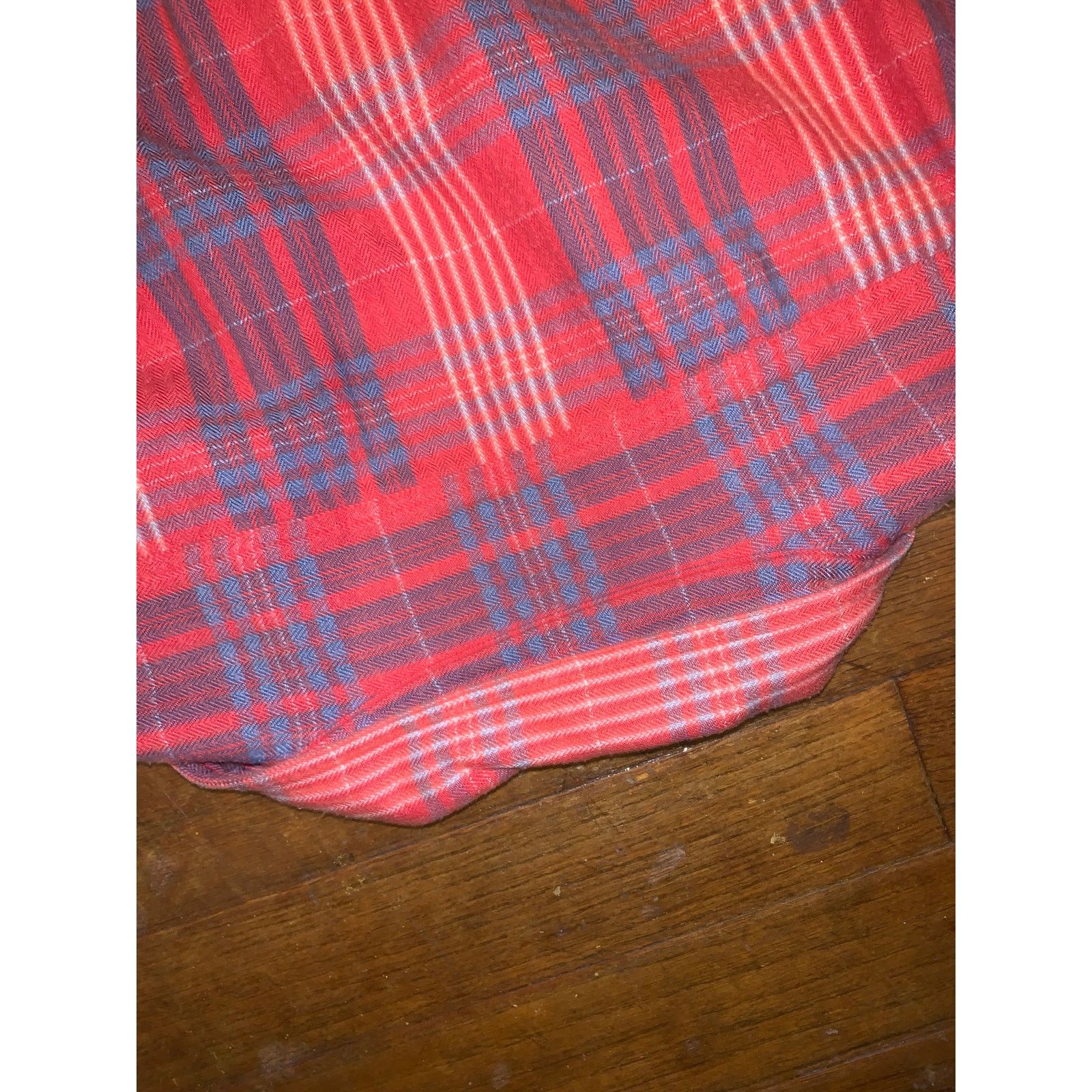 J.Crew J.Crew Red Flannel Shirt Blue Stripe XL Slim Fit Size US XL / EU 56 / 4 - 9 Thumbnail
