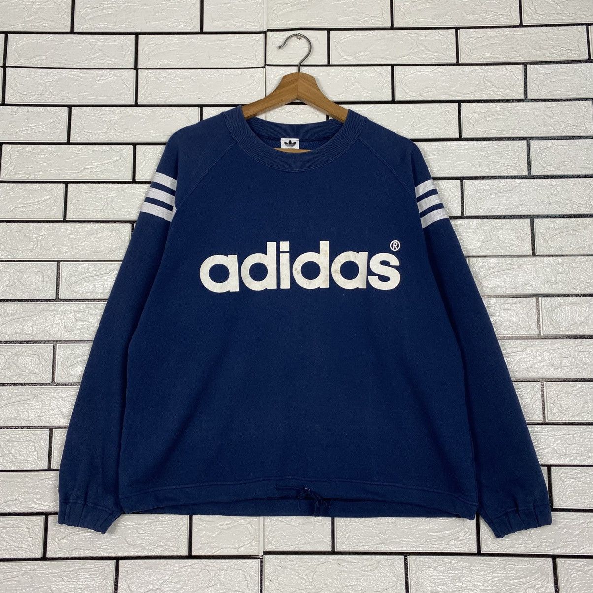 Adidas 📌Vintage Sweatshirt Adidas Striped Design Streetwear Size US M / EU 48-50 / 2 - 2 Thumbnail