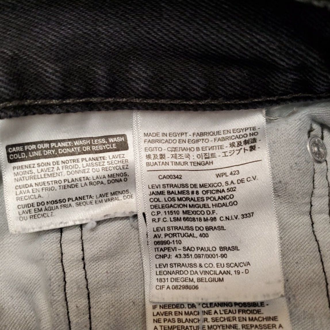 Denime VINTAGE Levis Jeans Mens 40x32 Black 505 Denim 100% Cotton Straight Leg Casual Pants Jeans Size US 40 / EU 56 - 4 Thumbnail