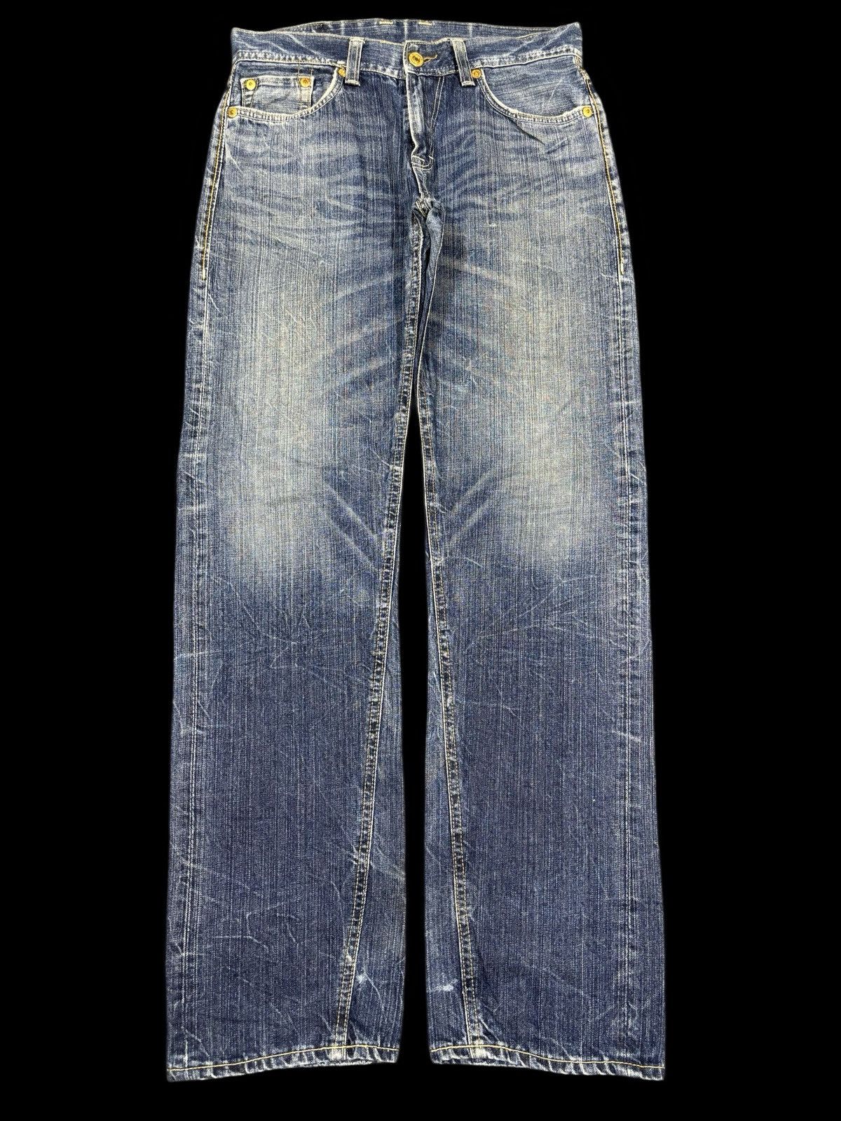 Japanese Brand 💥90s Style💥Archival DENIMCRAFT Insne Wash Style Denim F931 Size US 32 / EU 48 - 1 Thumbnail