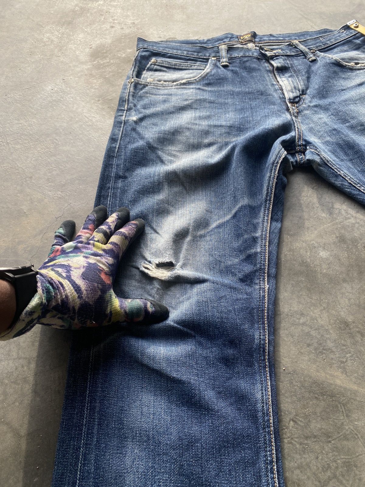 Lee × Vintage Vintage lee 101 selvedge denim Size US 33 - 13 Thumbnail