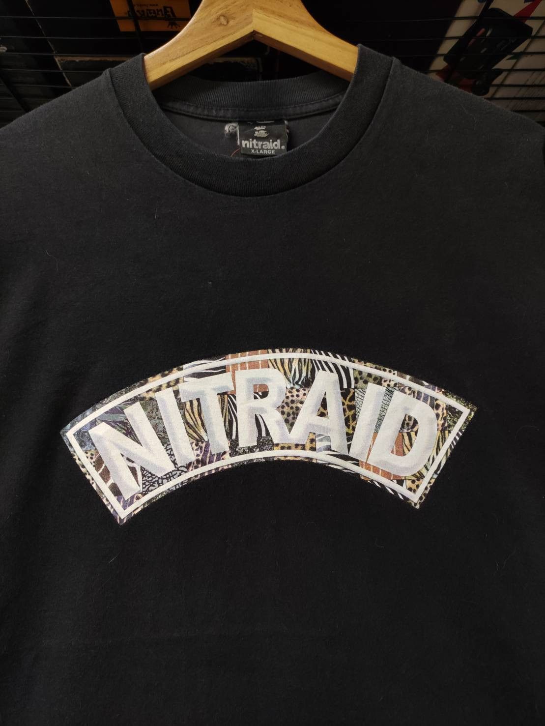 Japanese Brand Nitraid Anti Babylon Equipment Animal Patchwork Logo T-Shirt Size US XL / EU 56 / 4 - 1 Thumbnail
