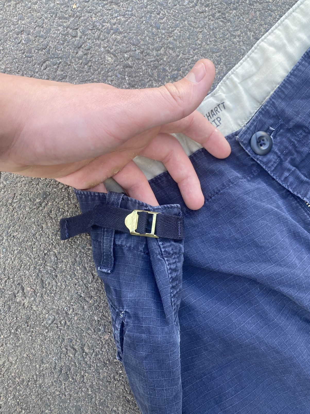 Carhartt × Carhartt Wip Vintage Carhartt wip aviation pantson drawstring men’s blue Size US 36 / EU 52 - 4 Thumbnail