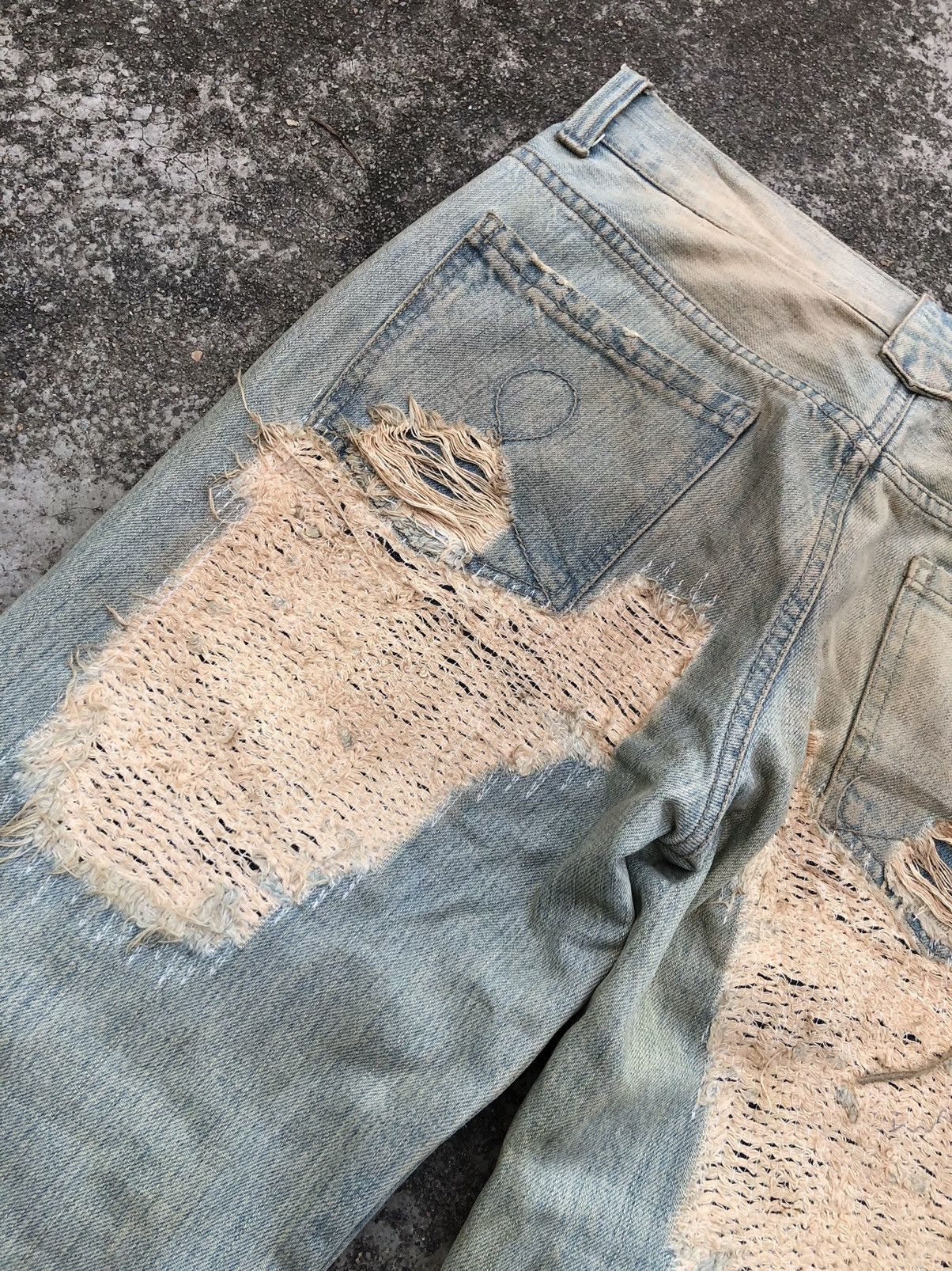 Japanese Brand RUSTY RIPPED DISTRESSED DENIM BY LUST Size US 31 - 7 Thumbnail