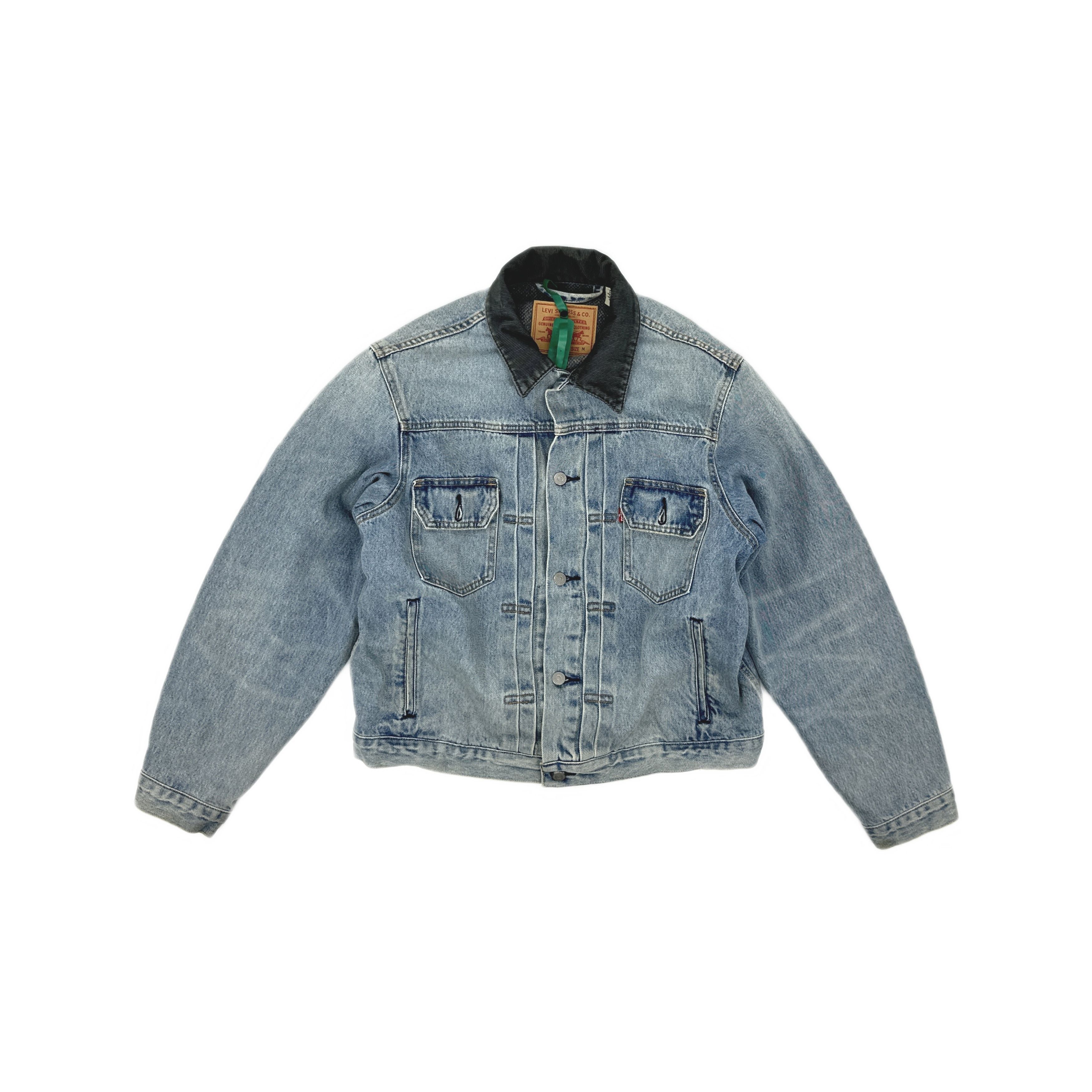 Levi's × Stussy Stussy x Levi's Logo Embossed Denim Jacket Size M Size US M / EU 48-50 / 2 - 1 Thumbnail