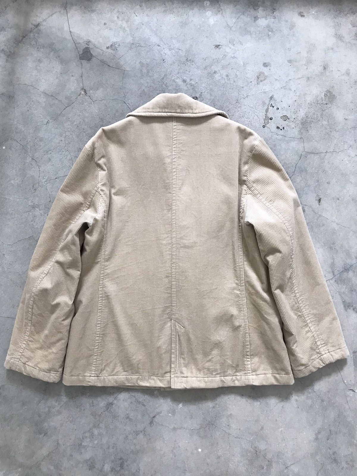 Uniqlo Ines De La Fressange Double Breasted Corduroy Peacoat Size M / US 6-8 / IT 42-44 - 14 Thumbnail