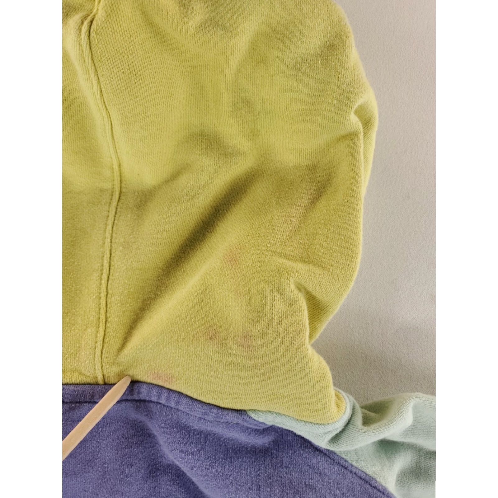 Teddy Fresh Teddy Fresh Hoodie Color Block Multicolor Mens L Pullover Color Bleed Hole Spot Pink Blue Green Yellow Size US L / EU 52-54 / 3 - 6 Thumbnail