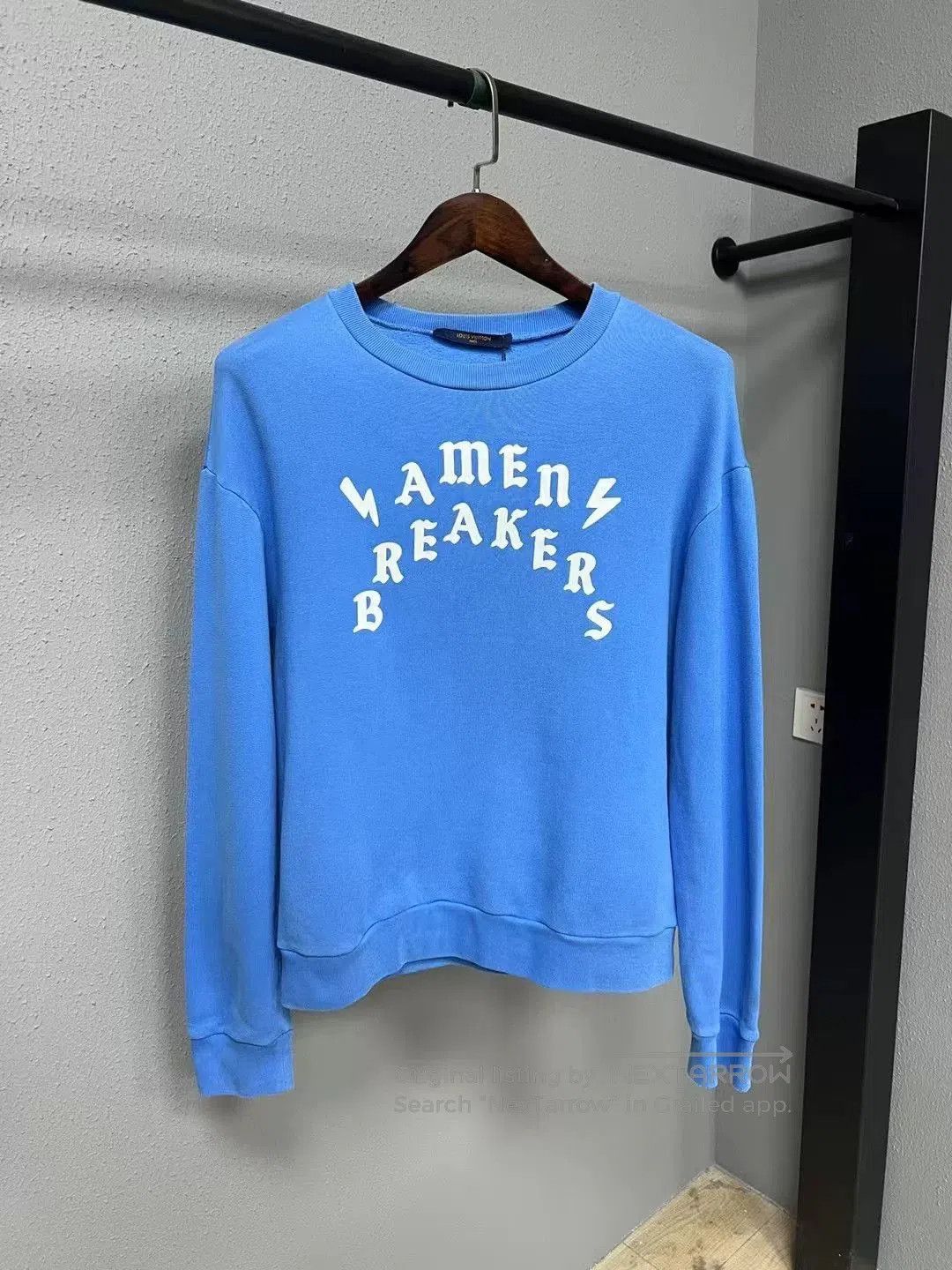 Louis Vuitton LV Blue Slogan Sweatshirt. Size US M / EU 48-50 / 2 - 1 Thumbnail